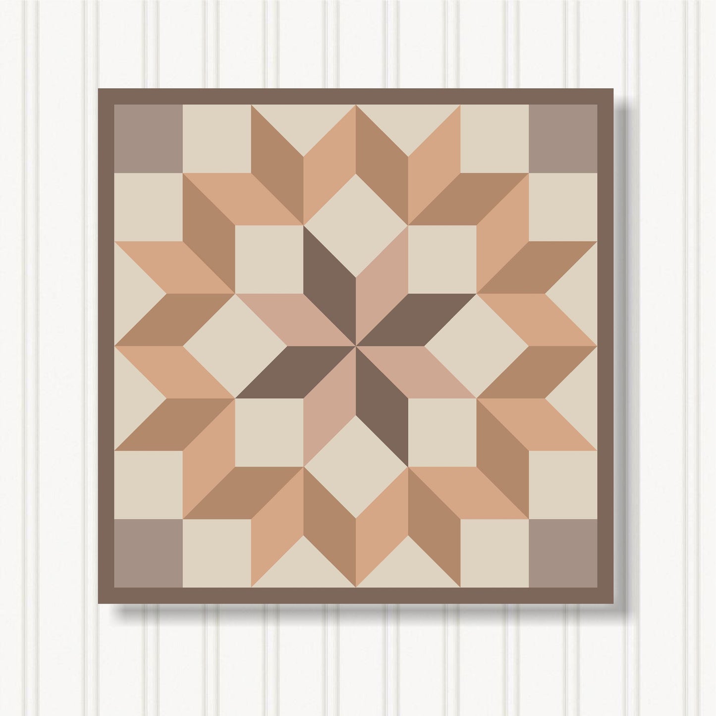 Barn Quilt Wall Art, 8 Sizes, Outdoor & Indoor Square Block, Home Decor Accent, BQ103-10