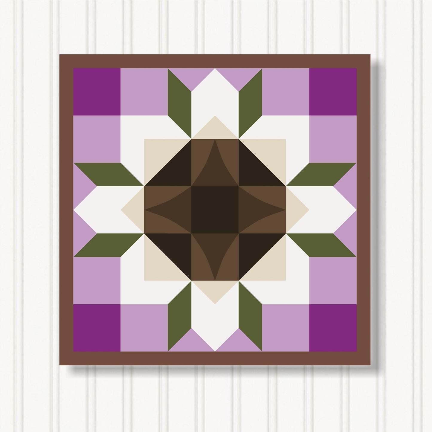 Barn Quilt Wall Art, 8 Sizes, Outdoor & Indoor Square Block, Home Decor Accent, BQ051-14