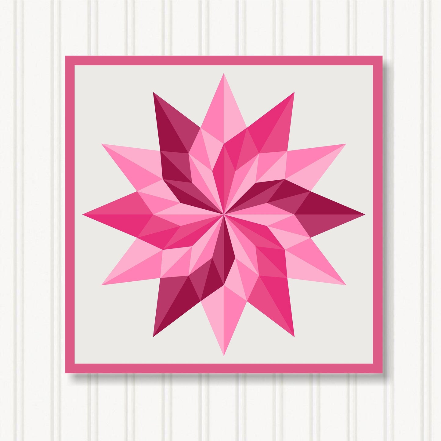 Barn Quilt Wall Art, 8 Sizes, Outdoor & Indoor Square Block, Home Decor Accent, BQ072-10