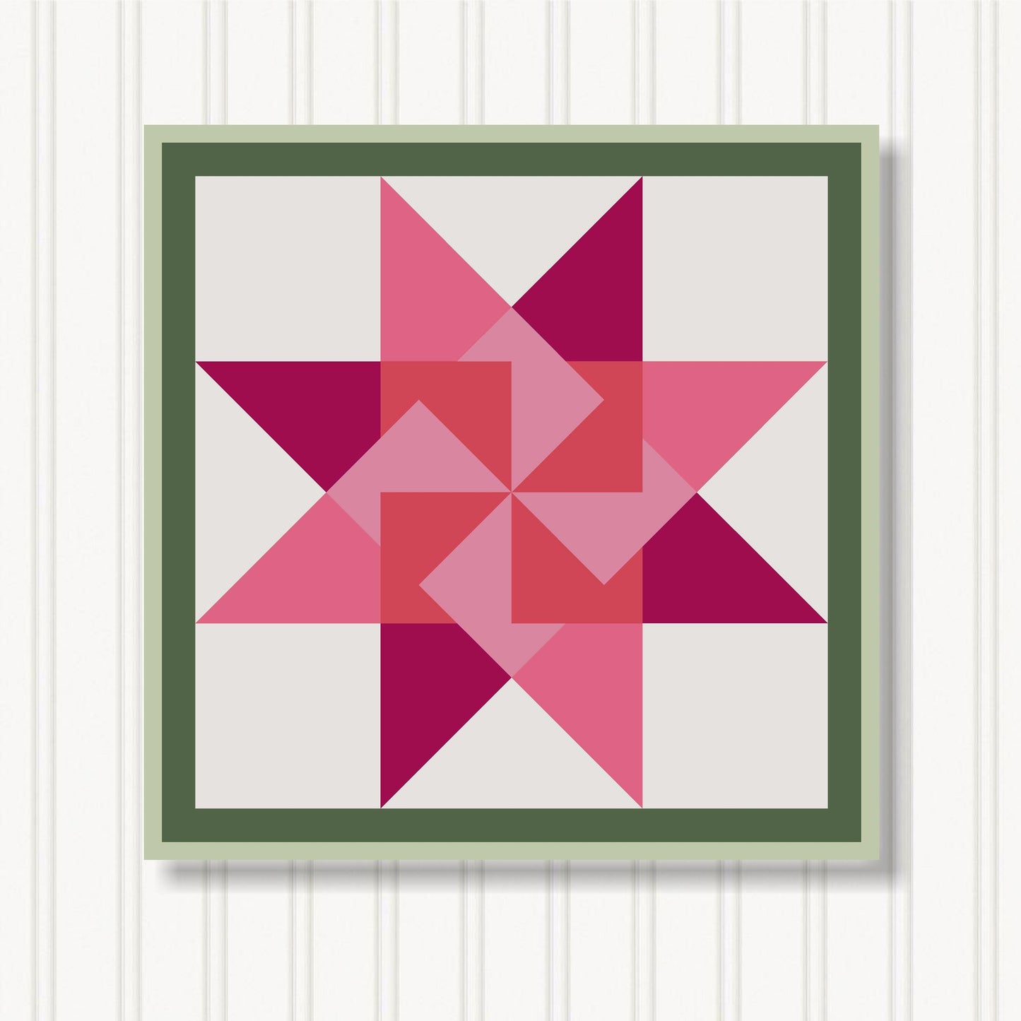 Barn Quilt Wall Art, 8 Sizes, Outdoor & Indoor Square Block, Home Decor Accent, BQ079-14