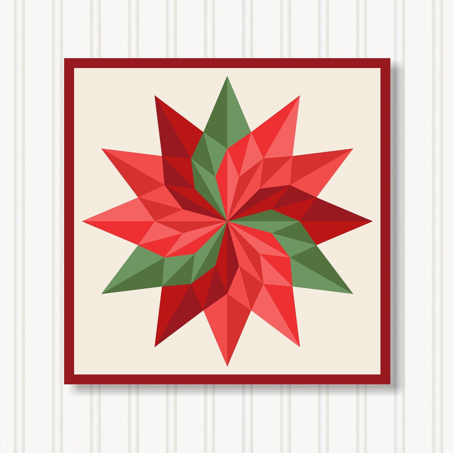 Barn Quilt Wall Art, 8 Sizes, Outdoor & Indoor Square Block, Home Decor Accent, BQ072-13
