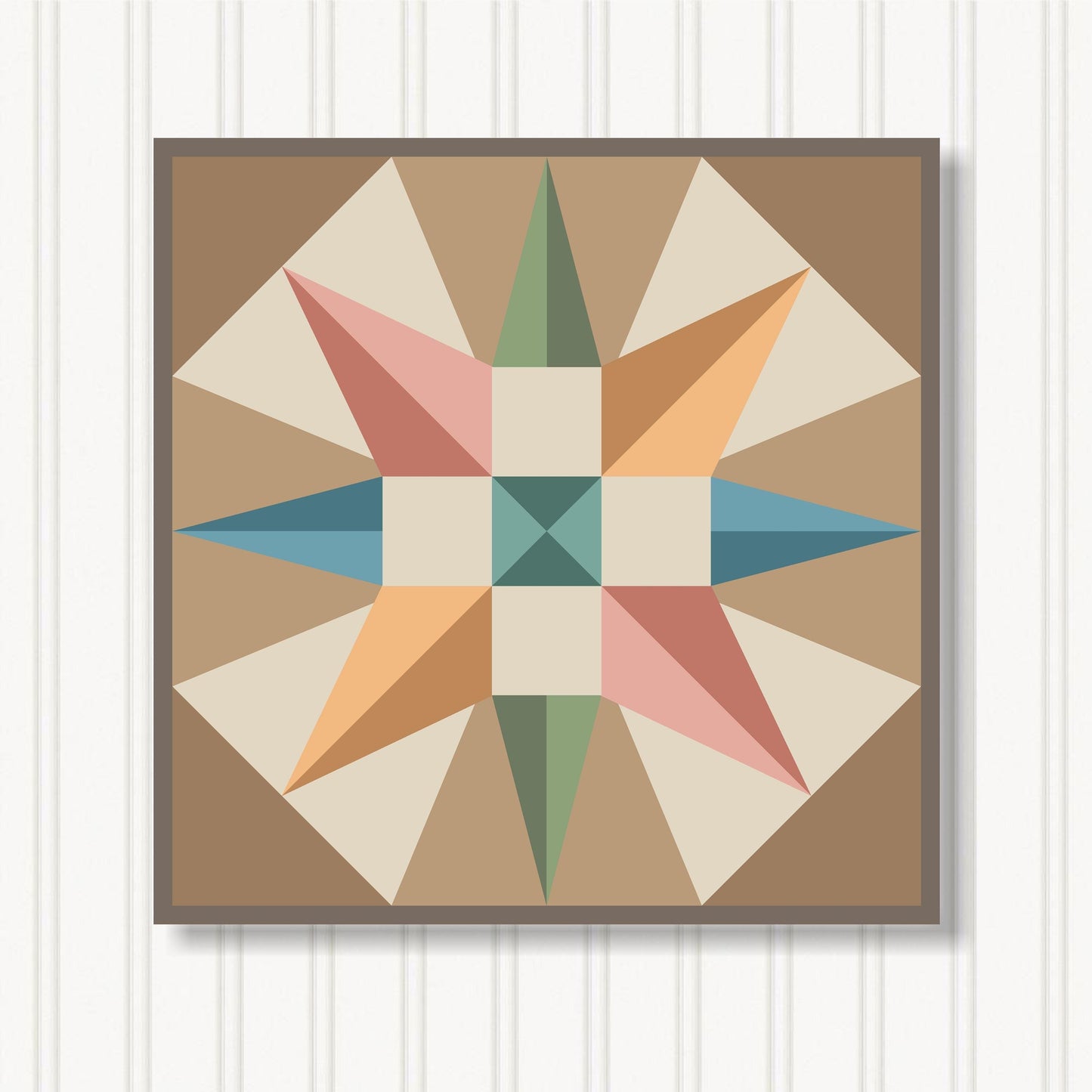 Barn Quilt Wall Art, 8 Sizes, Outdoor & Indoor Square Block, Home Decor Accent, BQ056-13