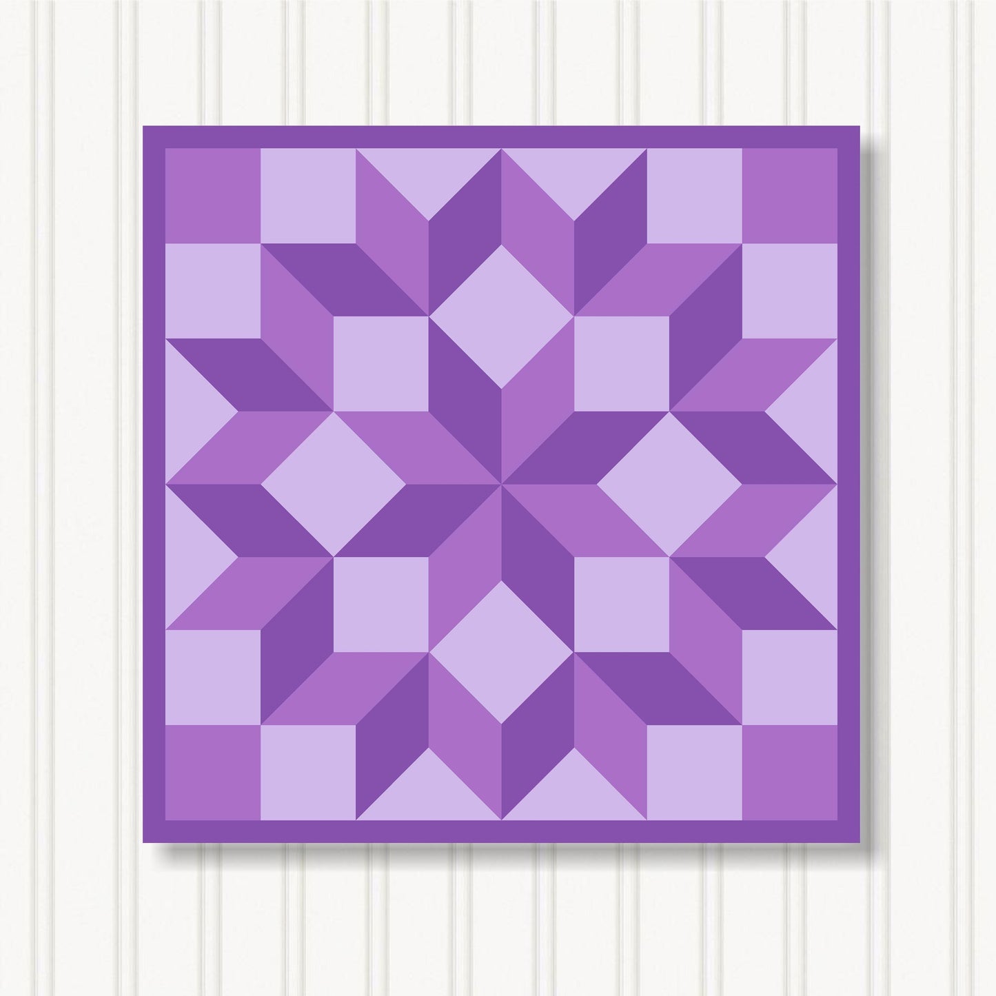 Barn Quilt Wall Art, 8 Sizes, Outdoor & Indoor Square Block, Home Decor Accent, BQ103-13