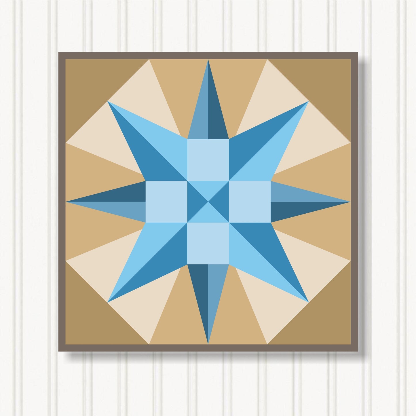 Barn Quilt Wall Art, 8 Sizes, Outdoor & Indoor Square Block, Home Decor Accent, BQ056-08