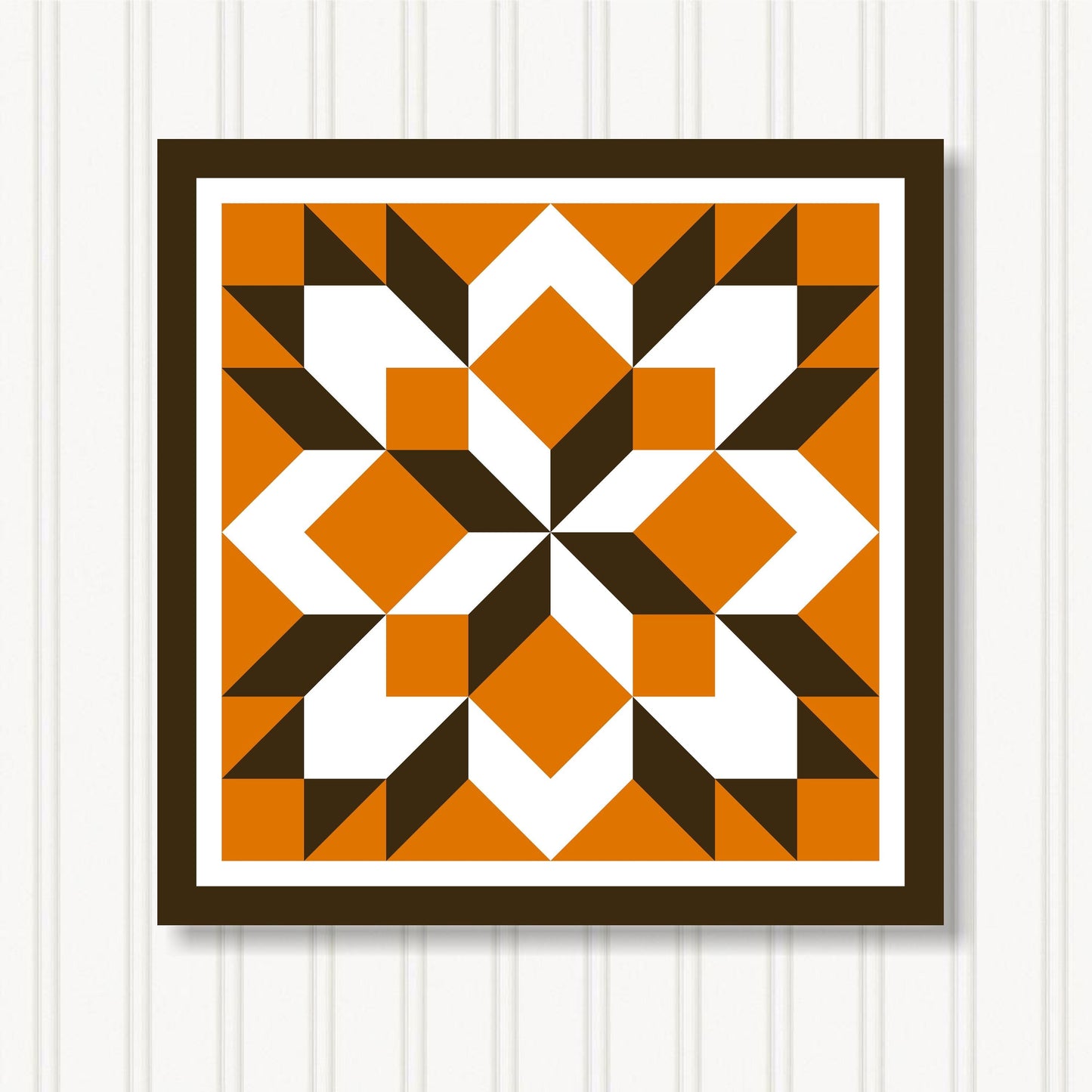 Barn Quilt Wall Art, 8 Sizes, Outdoor & Indoor Square Block, Home Decor Accent, BQ122-19
