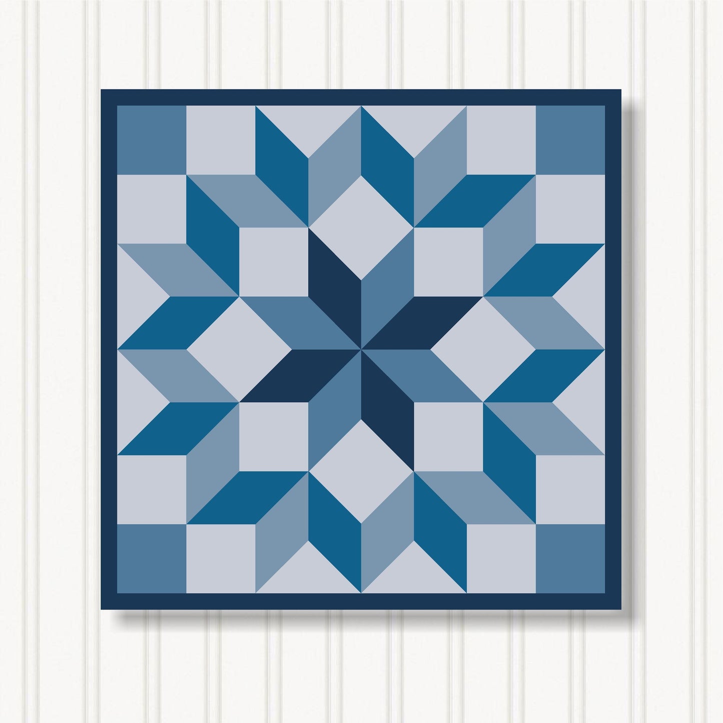 Barn Quilt Wall Art, 8 Sizes, Outdoor & Indoor Square Block, Home Decor Accent, BQ103-07
