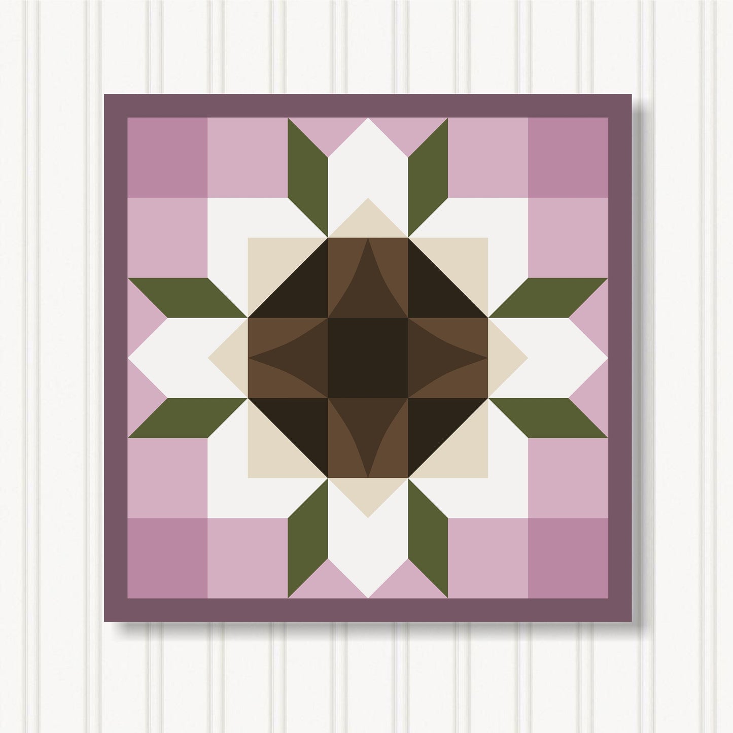 Barn Quilt Wall Art, 8 Sizes, Outdoor & Indoor Square Block, Home Decor Accent, BQ051-21