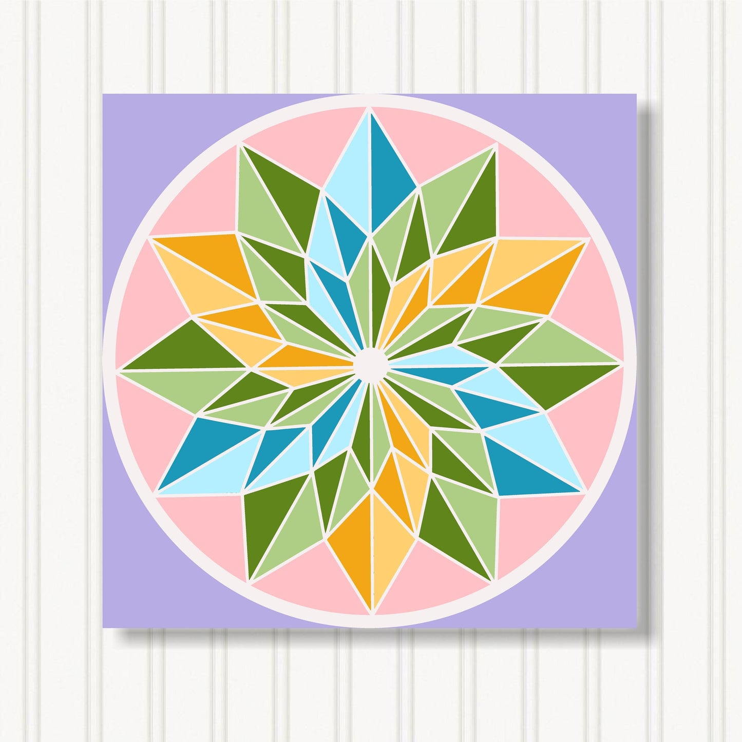 Barn Quilt Wall Art, 8 Sizes, Outdoor & Indoor Square Block, Home Decor Accent, BQ058-20