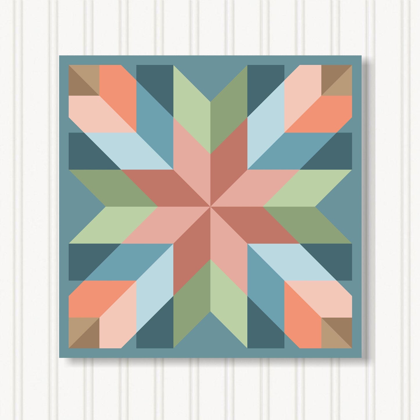 Barn Quilt Wall Art, 8 Sizes, Outdoor & Indoor Square Block, Home Decor Accent, BQ110-23