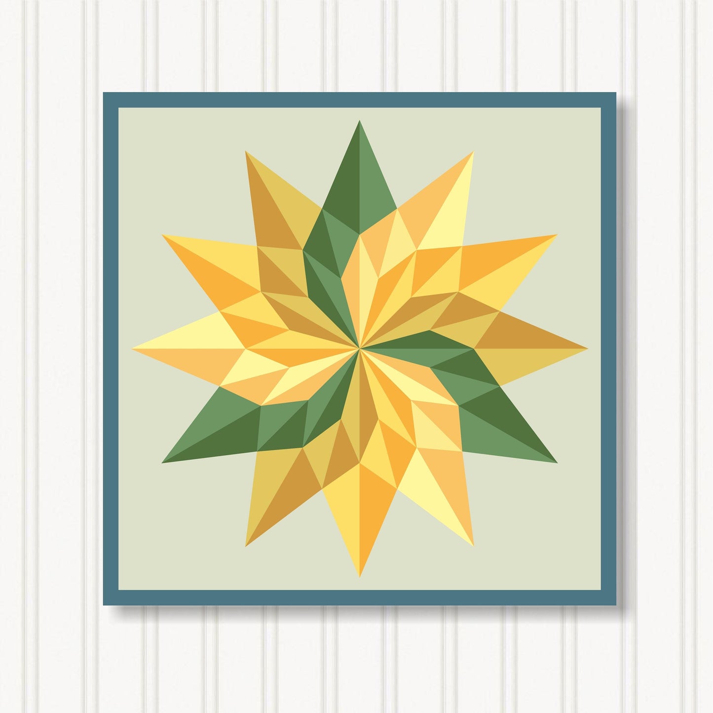 Barn Quilt Wall Art, 8 Sizes, Outdoor & Indoor Square Block, Home Decor Accent, BQ072-08