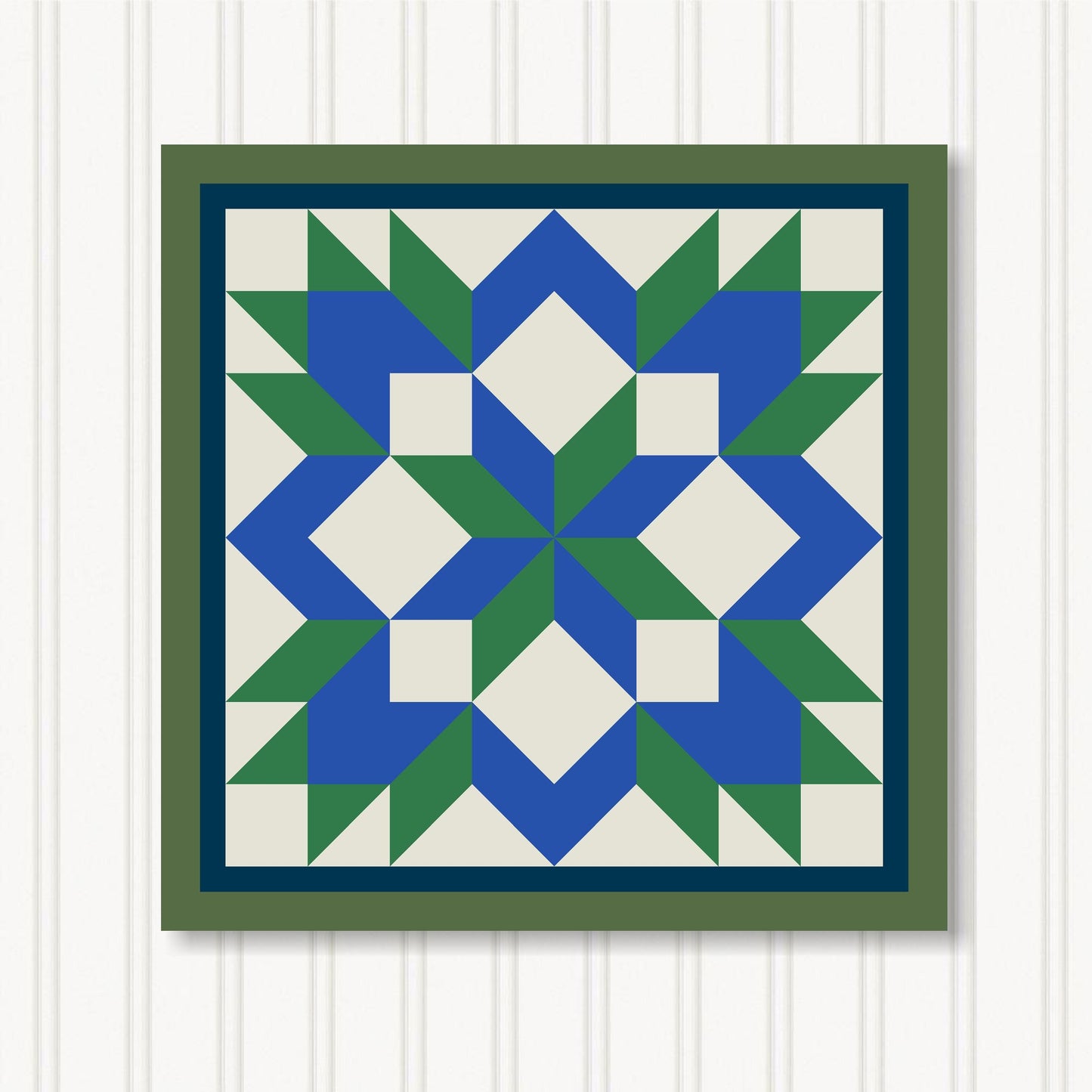 Barn Quilt Wall Art, 8 Sizes, Outdoor & Indoor Square Block, Home Decor Accent, BQ122-11