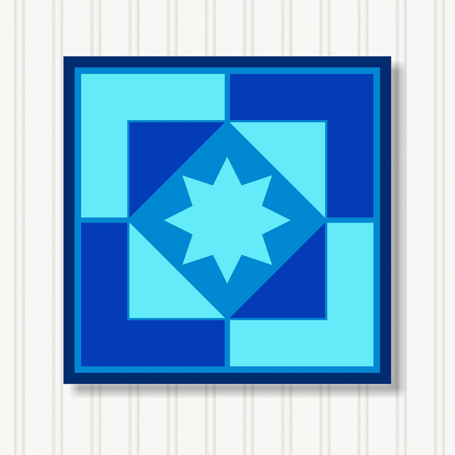 Barn Quilt Wall Art, 8 Sizes, Outdoor & Indoor Square Block, Home Decor Accent, BQ066-12