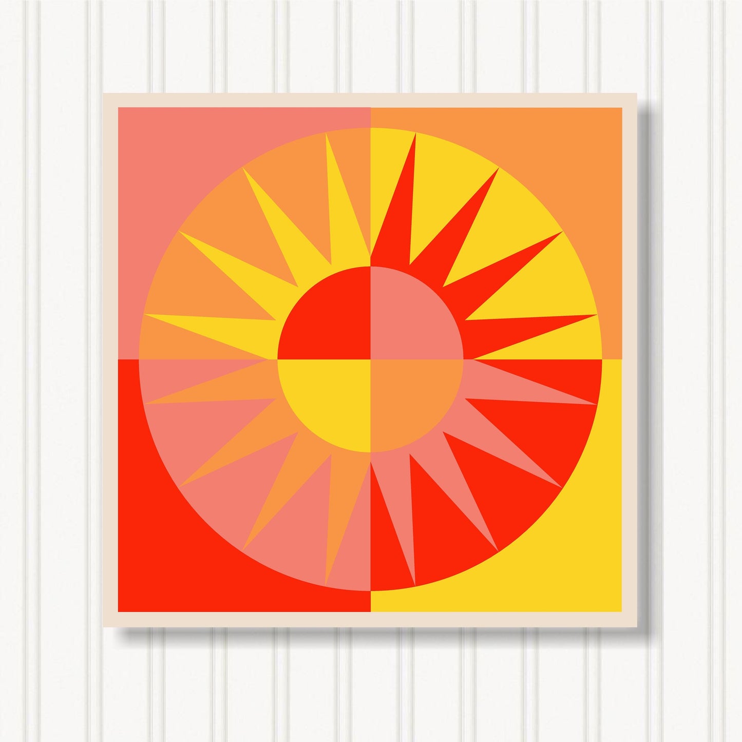 Barn Quilt Wall Art, 8 Sizes, Outdoor & Indoor Square Block, Home Decor Accent, BQ002-14