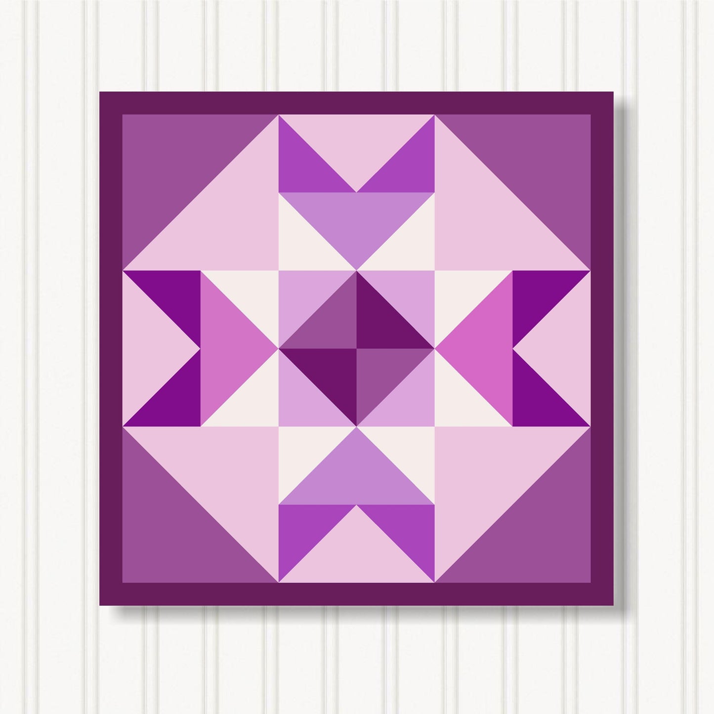 Barn Quilt Wall Art, 8 Sizes, Outdoor & Indoor Square Block, Home Decor Accent, BQ131-10