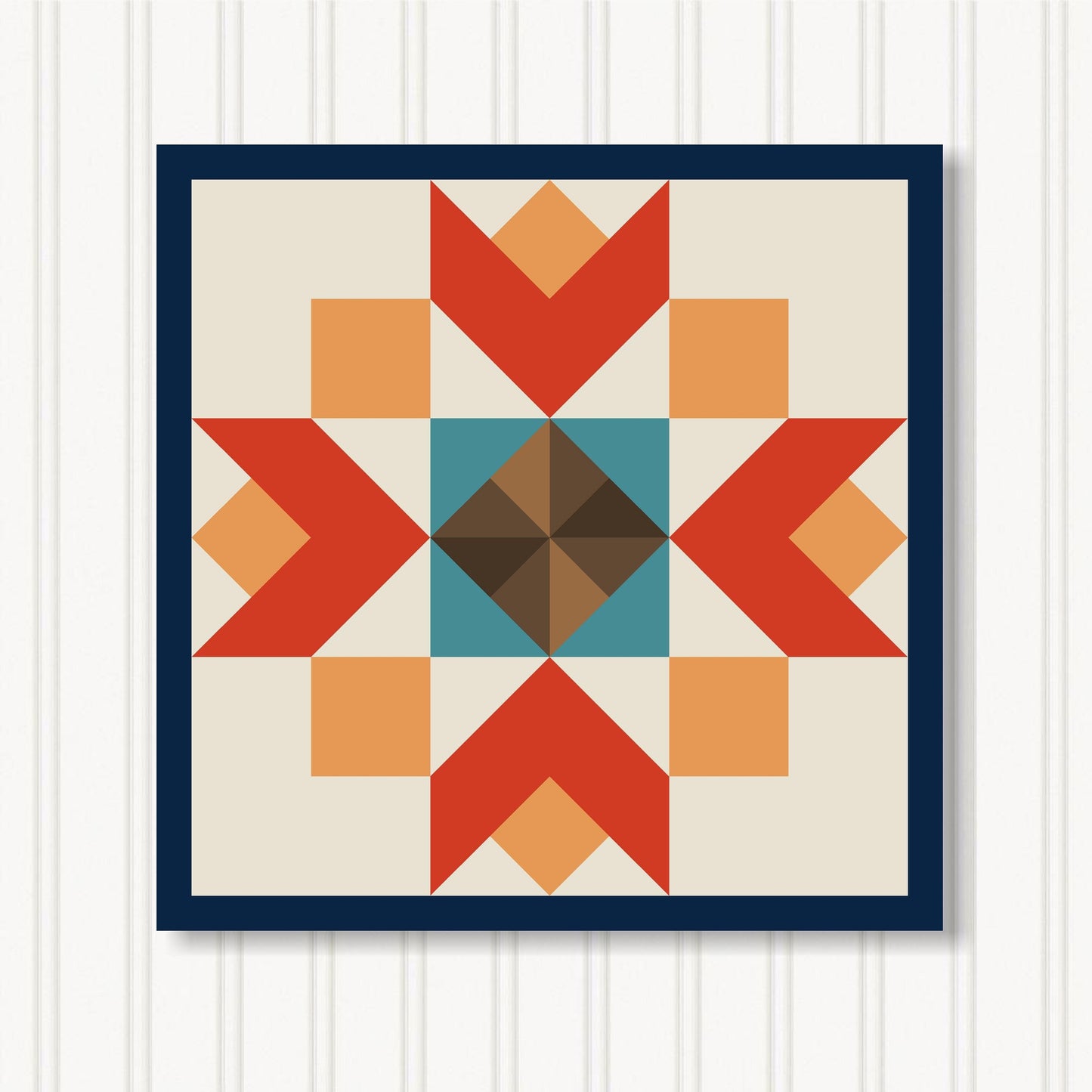 Barn Quilt Wall Art, 8 Sizes, Outdoor & Indoor Square Block, Home Decor Accent, BQ130-16