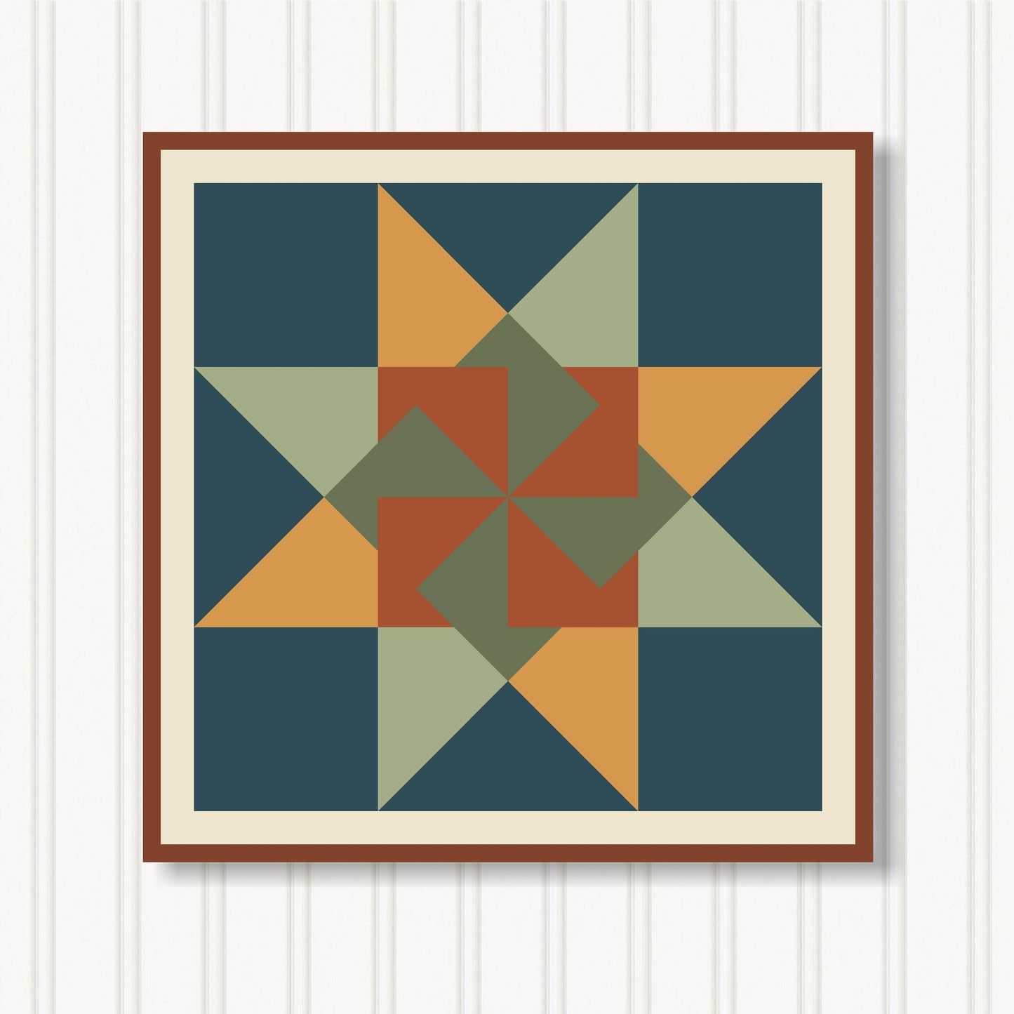 Barn Quilt Wall Art, 8 Sizes, Outdoor & Indoor Square Block, Home Decor Accent, BQ079-15