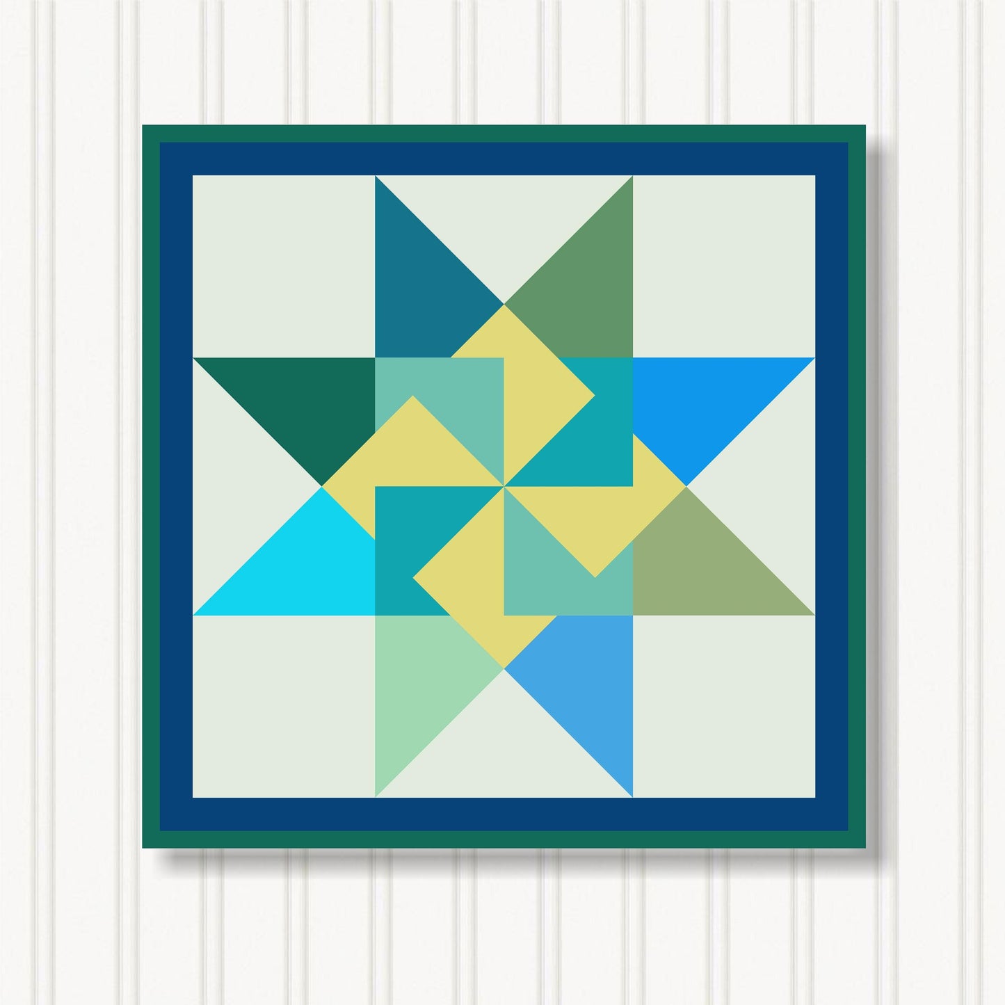 Barn Quilt Wall Art, 8 Sizes, Outdoor & Indoor Square Block, Home Decor Accent, BQ079-02