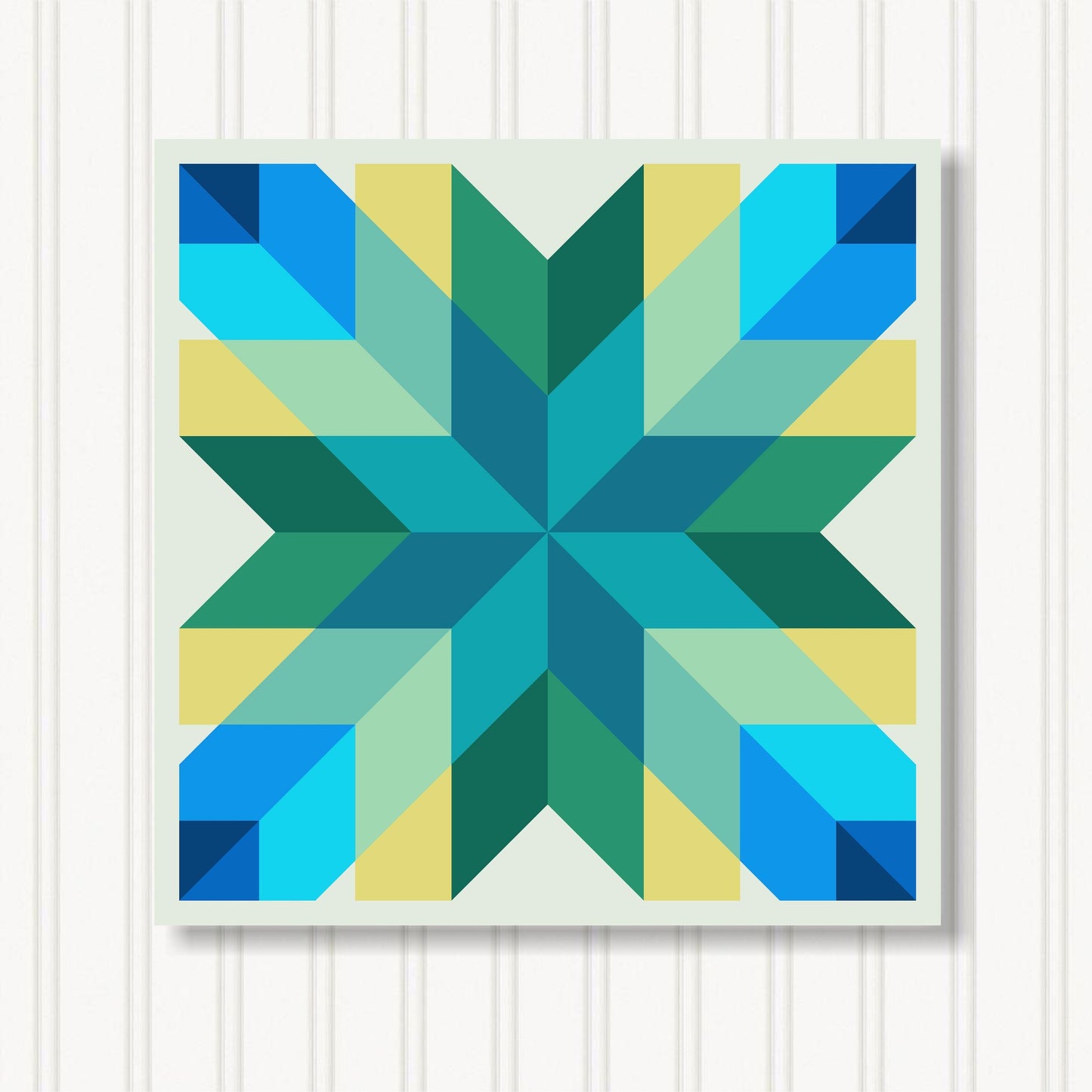 Barn Quilt Wall Art, 8 Sizes, Outdoor & Indoor Square Block, Home Decor Accent, BQ110-33