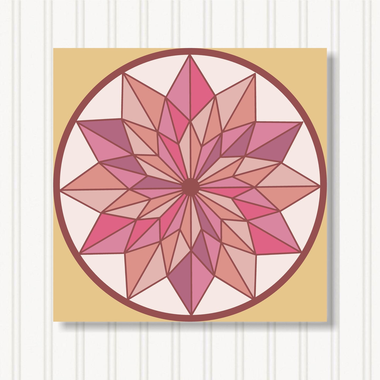 Barn Quilt Wall Art, 8 Sizes, Outdoor & Indoor Square Block, Home Decor Accent, BQ058-19