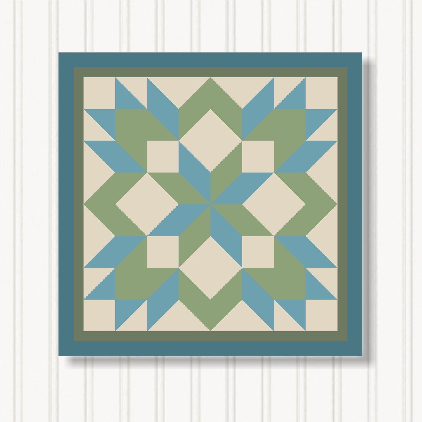 Barn Quilt Wall Art, 8 Sizes, Outdoor & Indoor Square Block, Home Decor Accent, BQ122-02