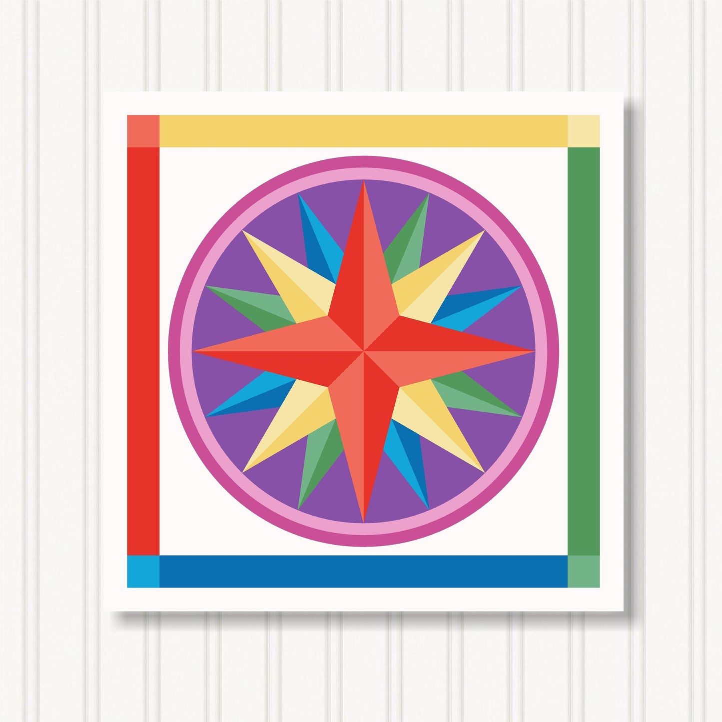 Barn Quilt Wall Art, 8 Sizes, Outdoor & Indoor Square Block, Home Decor Accent, BQ024-18
