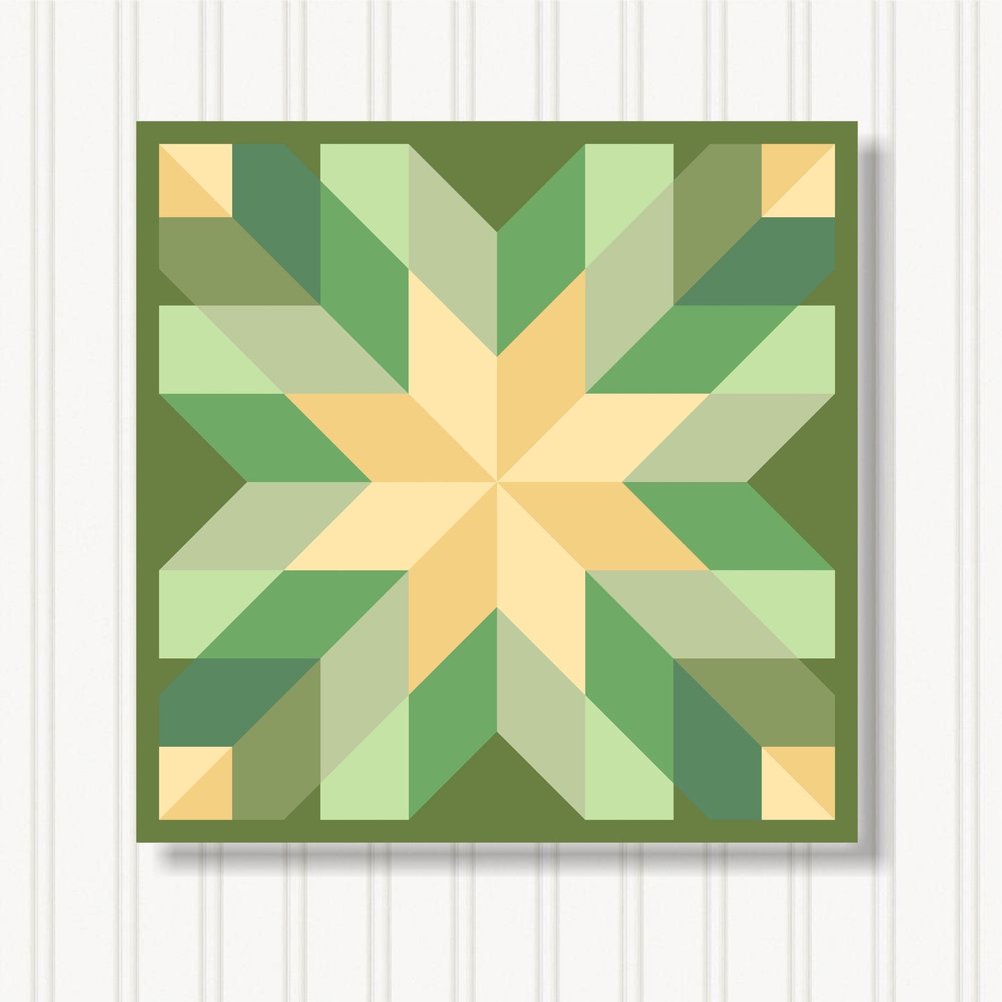 Barn Quilt Wall Art, 8 Sizes, Outdoor & Indoor Square Block, Home Decor Accent, BQ110-20