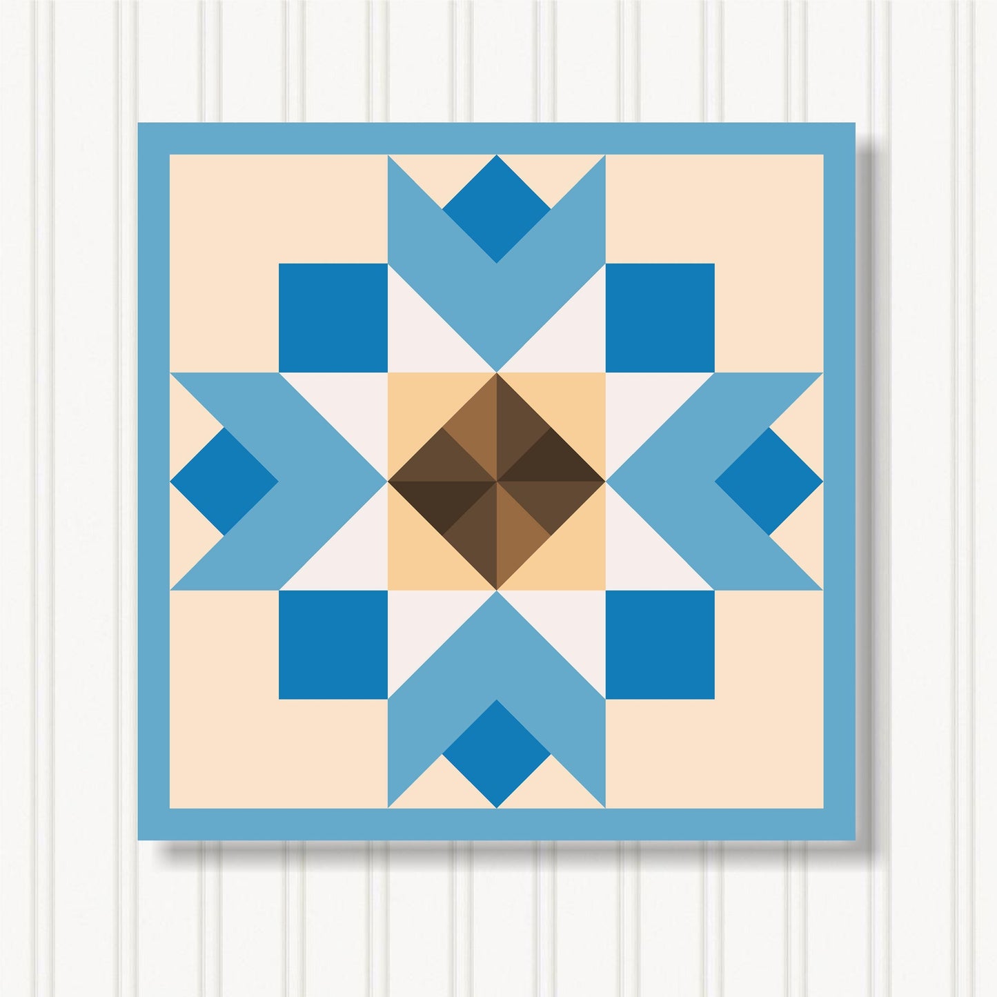 Barn Quilt Wall Art, 8 Sizes, Outdoor & Indoor Square Block, Home Decor Accent, BQ130-03