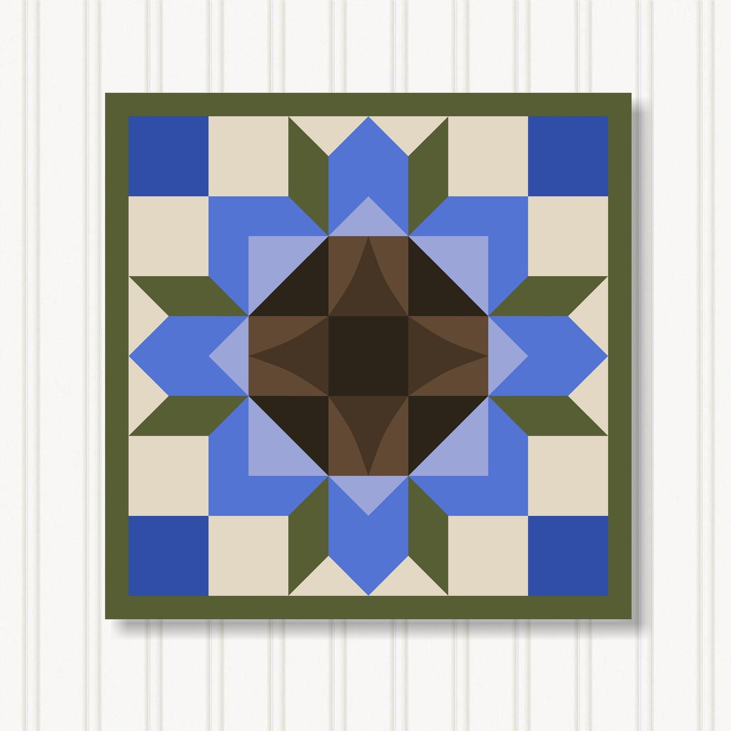 Barn Quilt Wall Art, 8 Sizes, Outdoor & Indoor Square Block, Home Decor Accent, BQ051-06