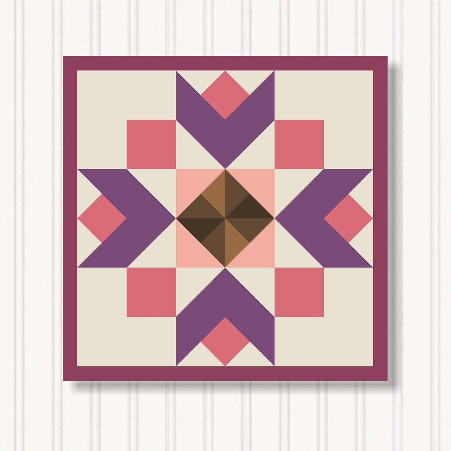 Barn Quilt Wall Art, 8 Sizes, Outdoor & Indoor Square Block, Home Decor Accent, BQ130-20