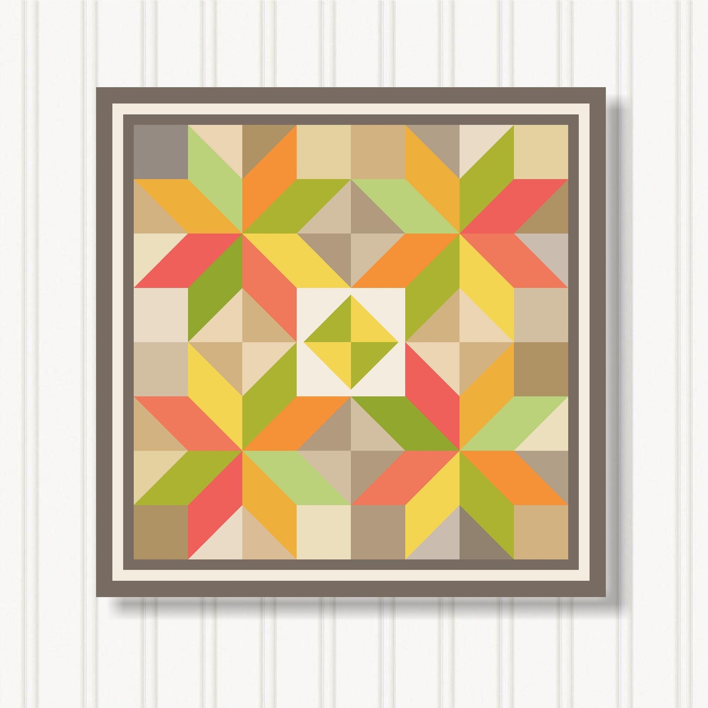 Barn Quilt Wall Art, 8 Sizes, Outdoor & Indoor Square Block, Home Decor Accent, BQ033-23