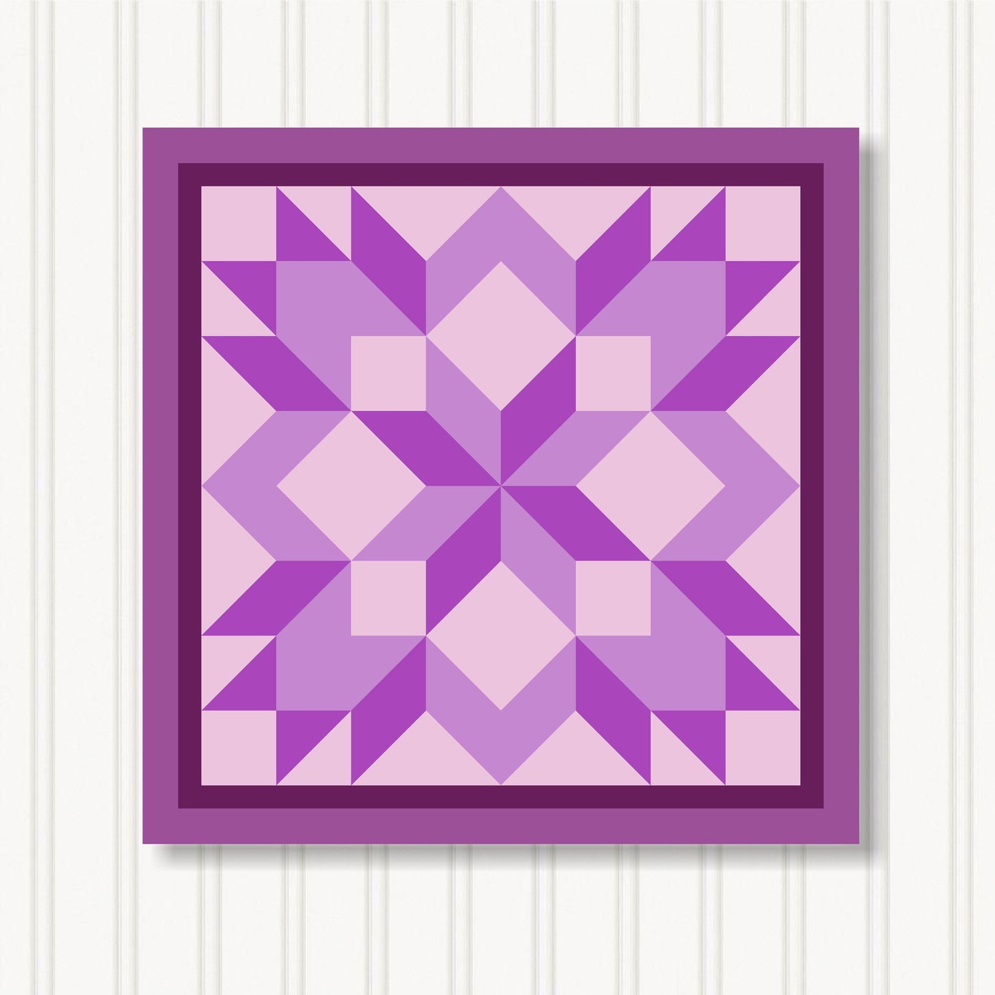 Barn Quilt Wall Art, 8 Sizes, Outdoor & Indoor Square Block, Home Decor Accent, BQ122-14