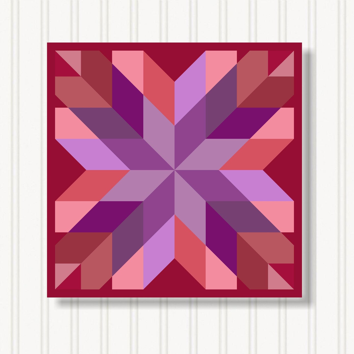 Barn Quilt Wall Art, 8 Sizes, Outdoor & Indoor Square Block, Home Decor Accent, BQ110-22