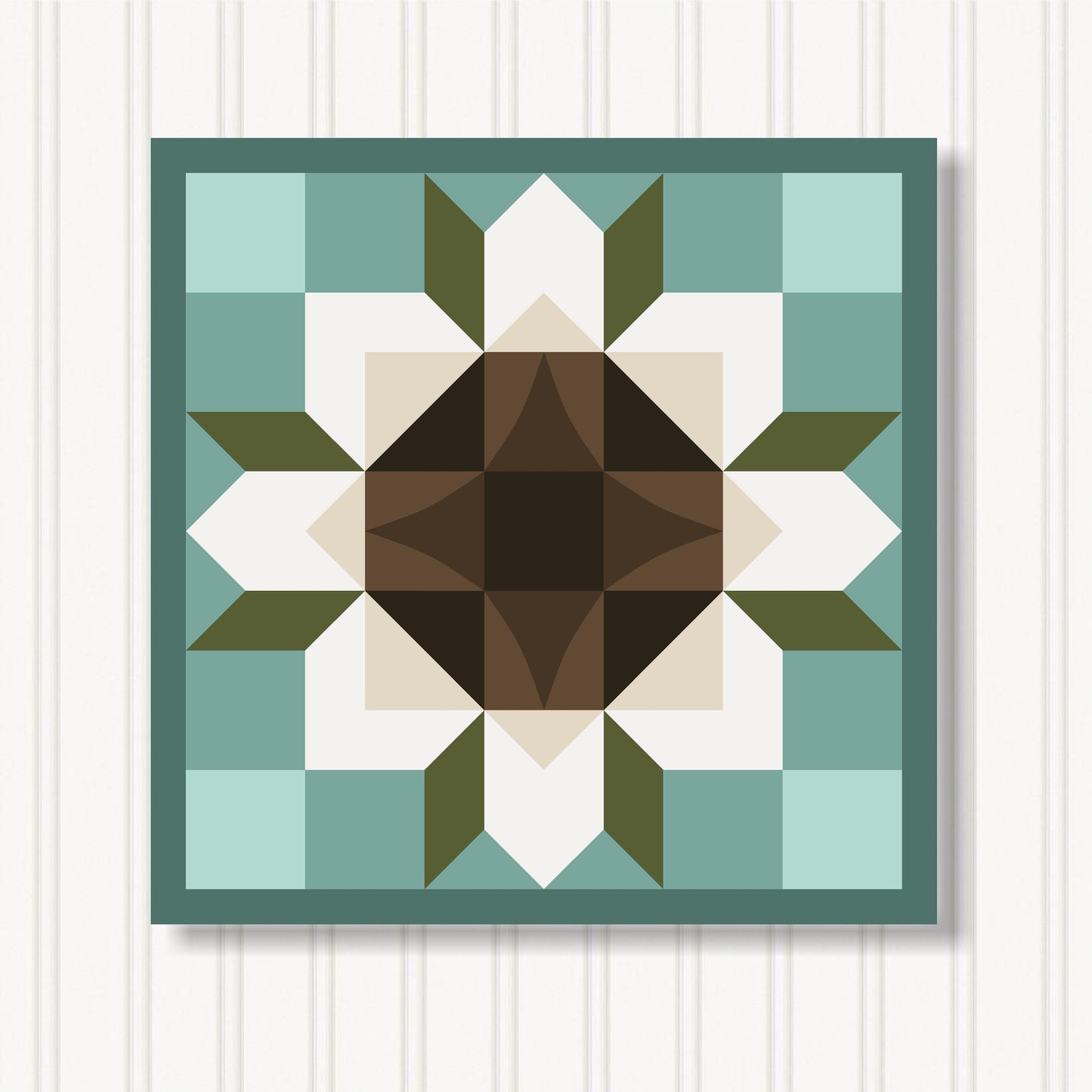 Barn Quilt Wall Art, 8 Sizes, Outdoor & Indoor Square Block, Home Decor Accent, BQ051-20