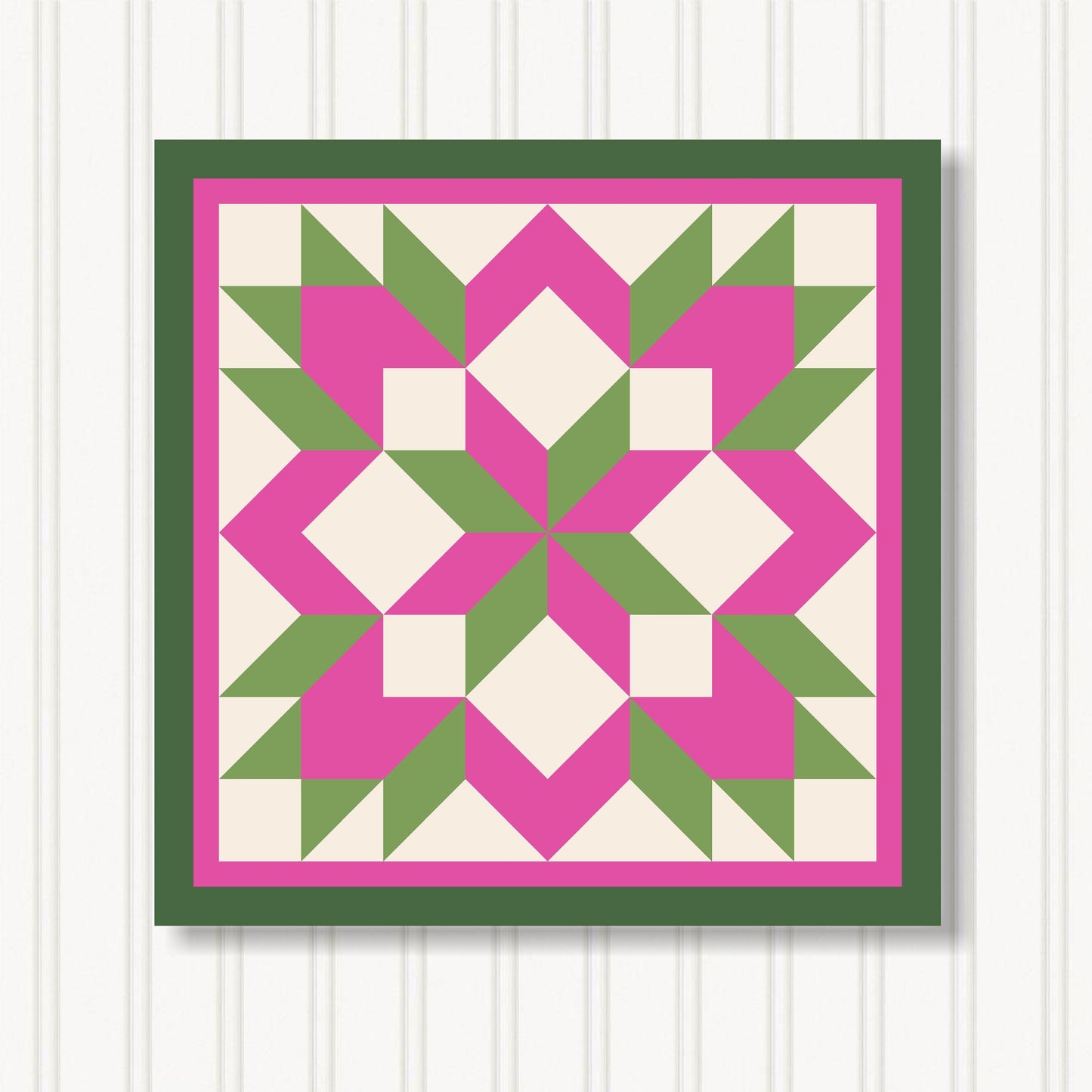 Barn Quilt Wall Art, 8 Sizes, Outdoor & Indoor Square Block, Home Decor Accent, BQ122-07