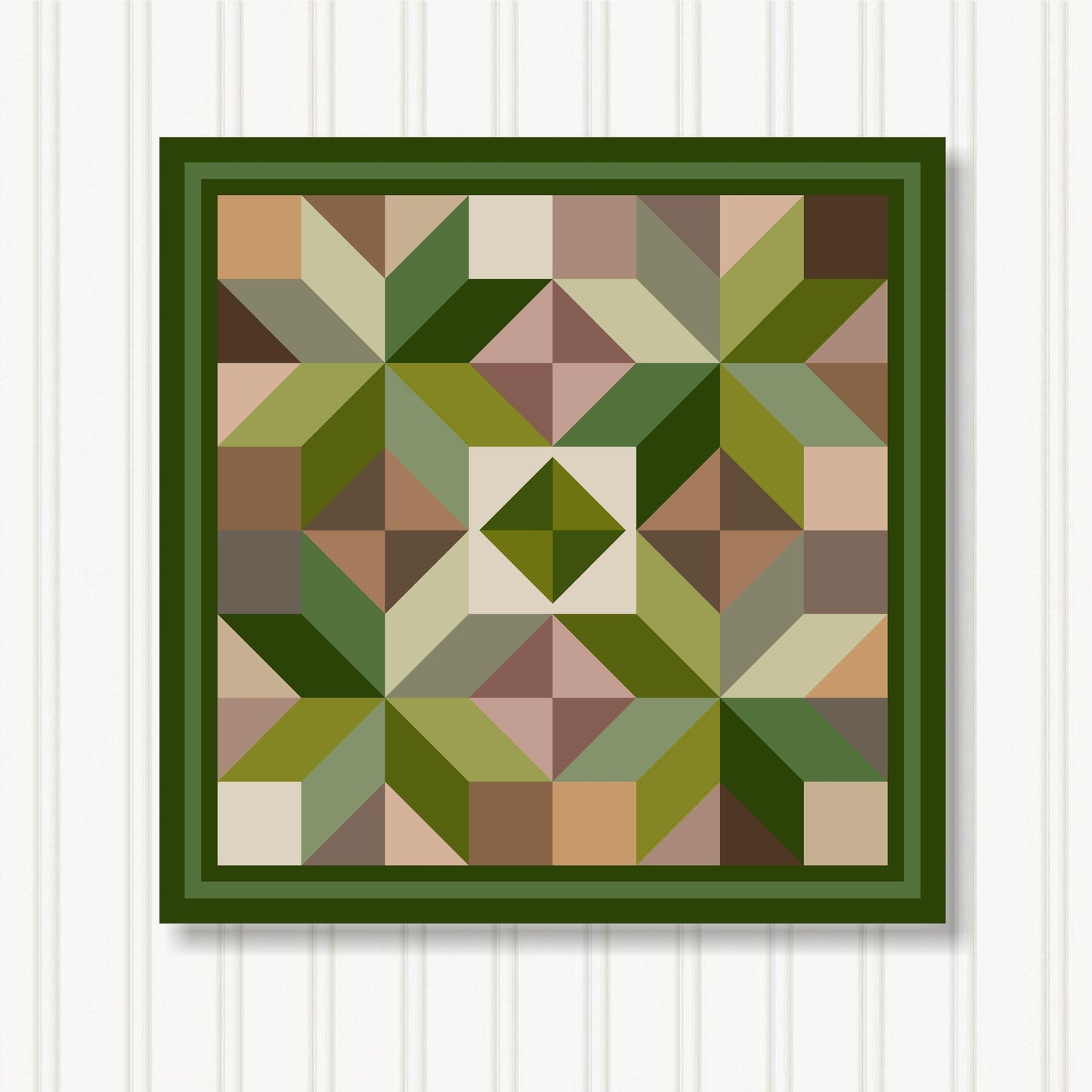 Barn Quilt Wall Art, 8 Sizes, Outdoor & Indoor Square Block, Home Decor Accent, BQ033-13