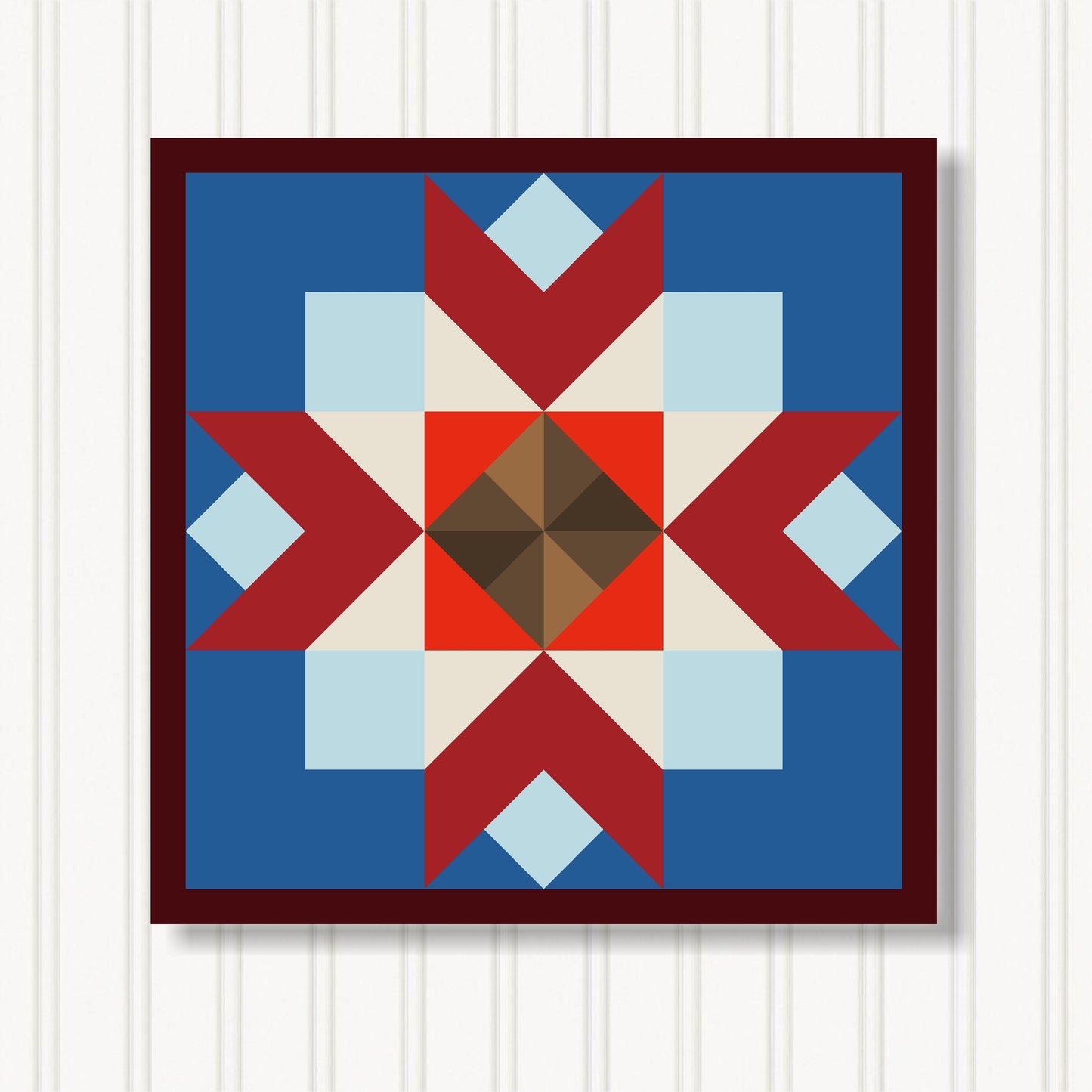 Barn Quilt Wall Art, 8 Sizes, Outdoor & Indoor Square Block, Home Decor Accent, BQ130-07