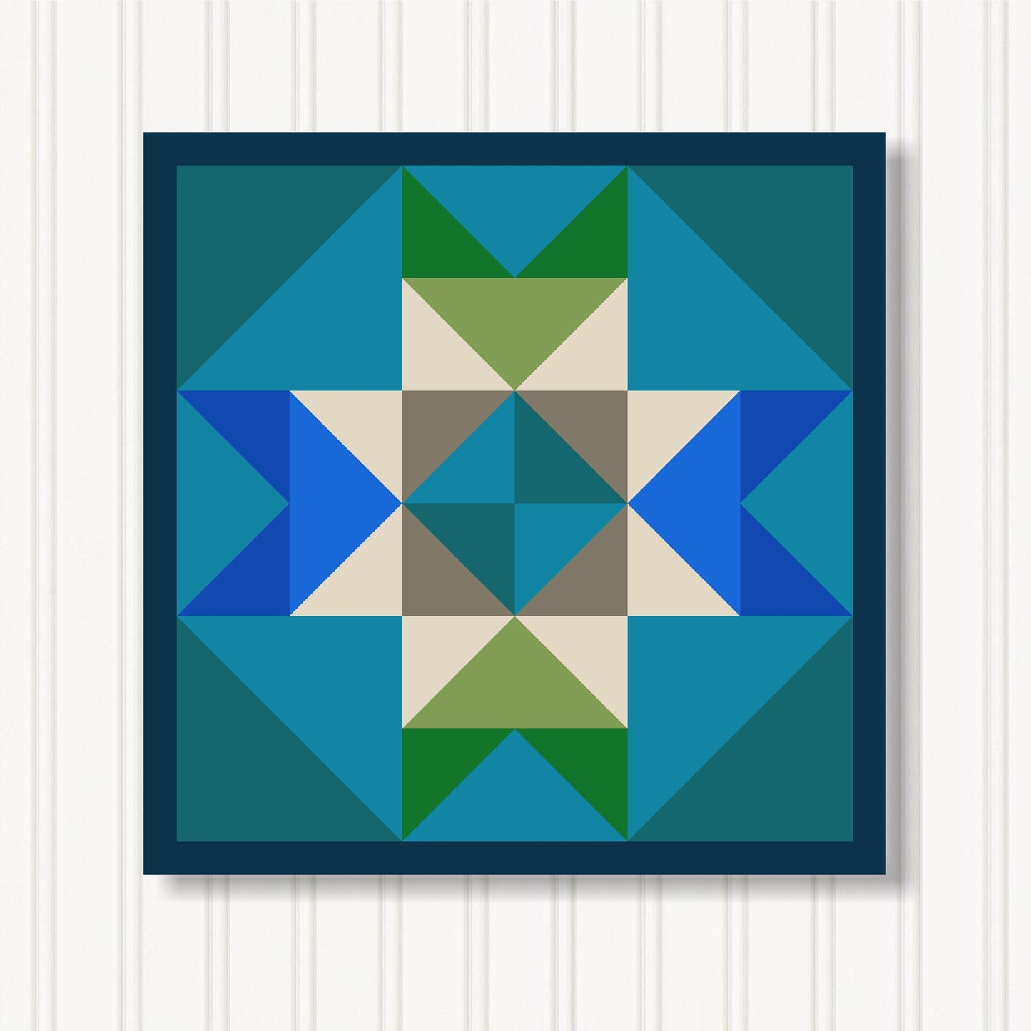 Barn Quilt Wall Art, 8 Sizes, Outdoor & Indoor Square Block, Home Decor Accent, BQ131-09