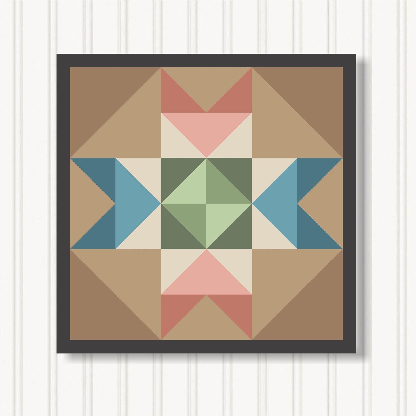 Barn Quilt Wall Art, 8 Sizes, Outdoor & Indoor Square Block, Home Decor Accent, BQ131-01