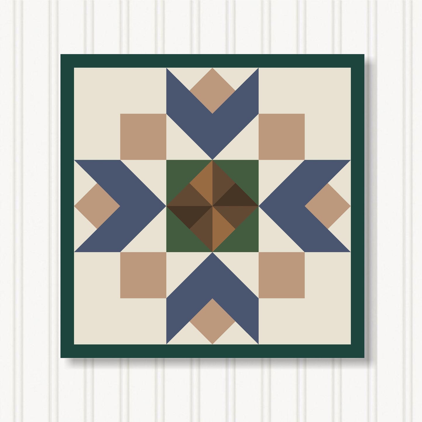 Barn Quilt Wall Art, 8 Sizes, Outdoor & Indoor Square Block, Home Decor Accent, BQ130-15