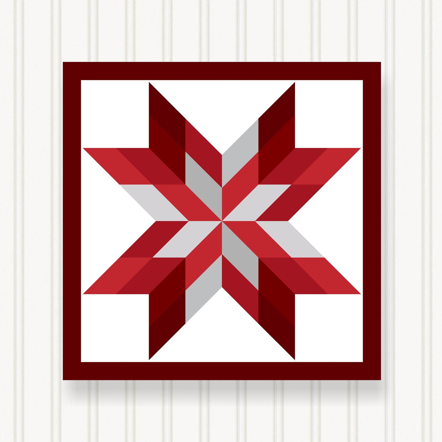 Barn Quilt Wall Art, 8 Sizes, Outdoor & Indoor Square Block, Home Decor Accent, BQ087-01
