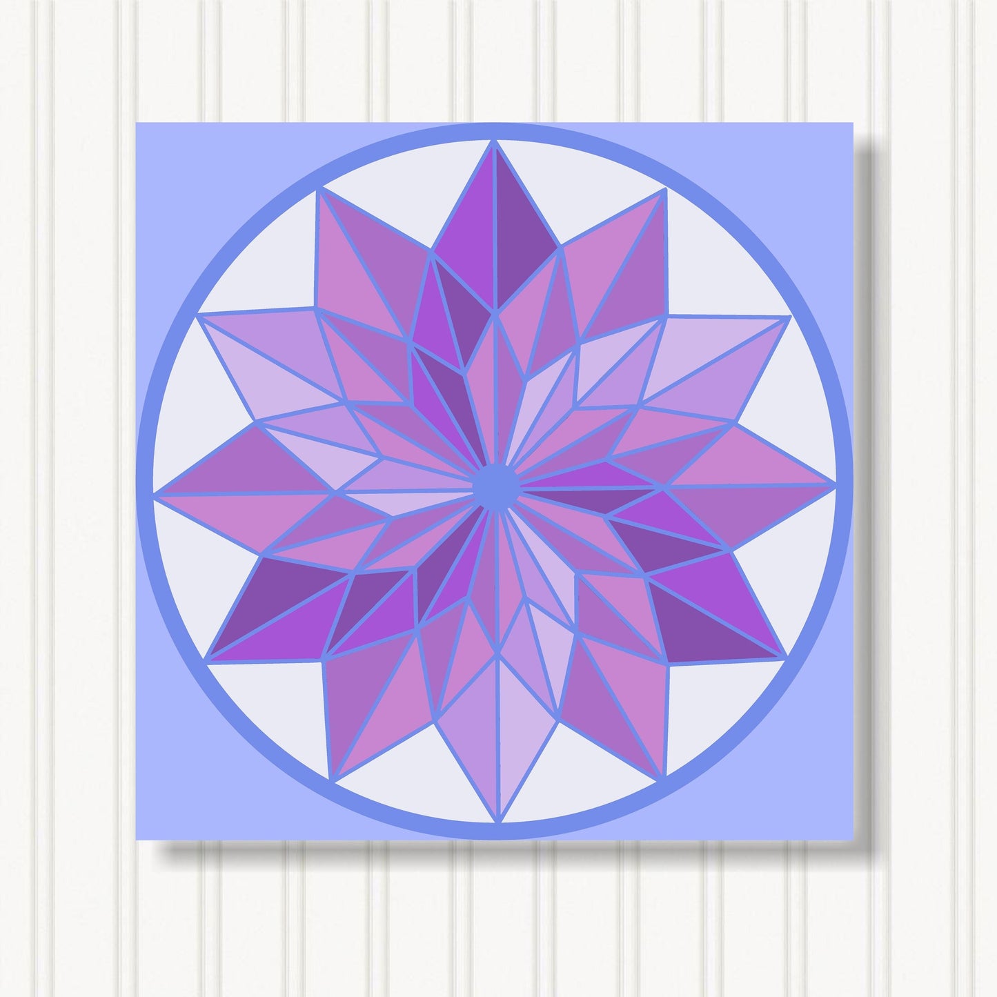 Barn Quilt Wall Art, 8 Sizes, Outdoor & Indoor Square Block, Home Decor Accent, BQ058-07