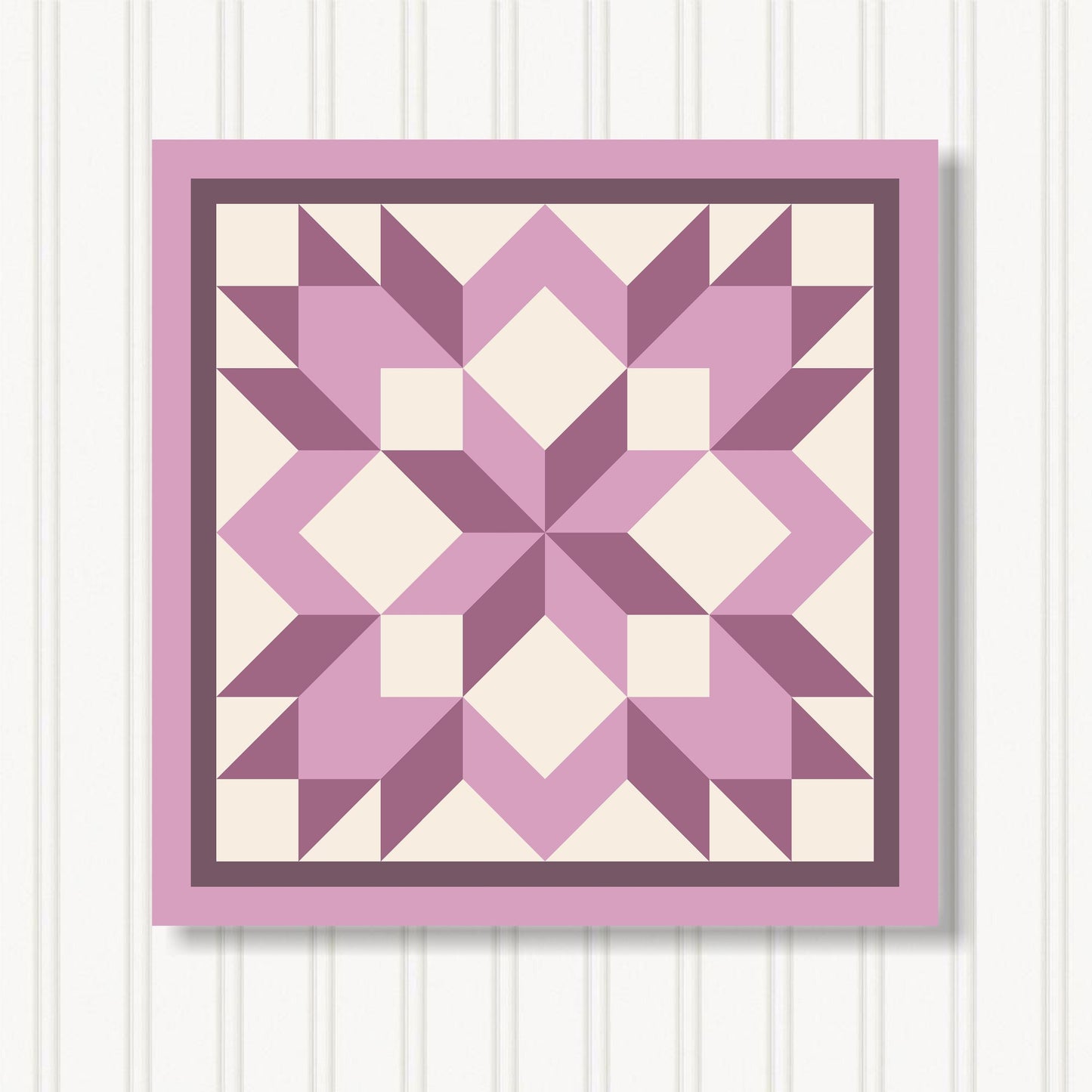 Barn Quilt Wall Art, 8 Sizes, Outdoor & Indoor Square Block, Home Decor Accent, BQ122-08