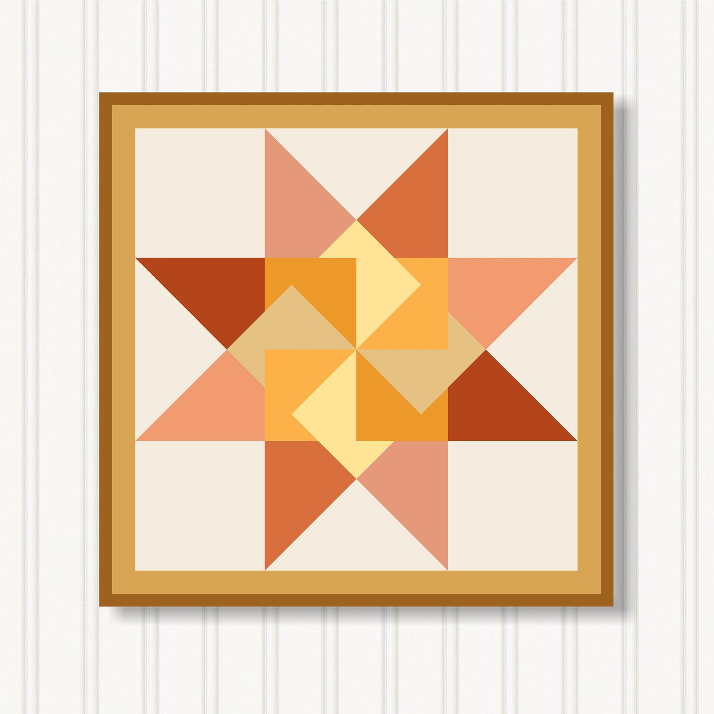 Barn Quilt Wall Art, 8 Sizes, Outdoor & Indoor Square Block, Home Decor Accent, BQ079-07