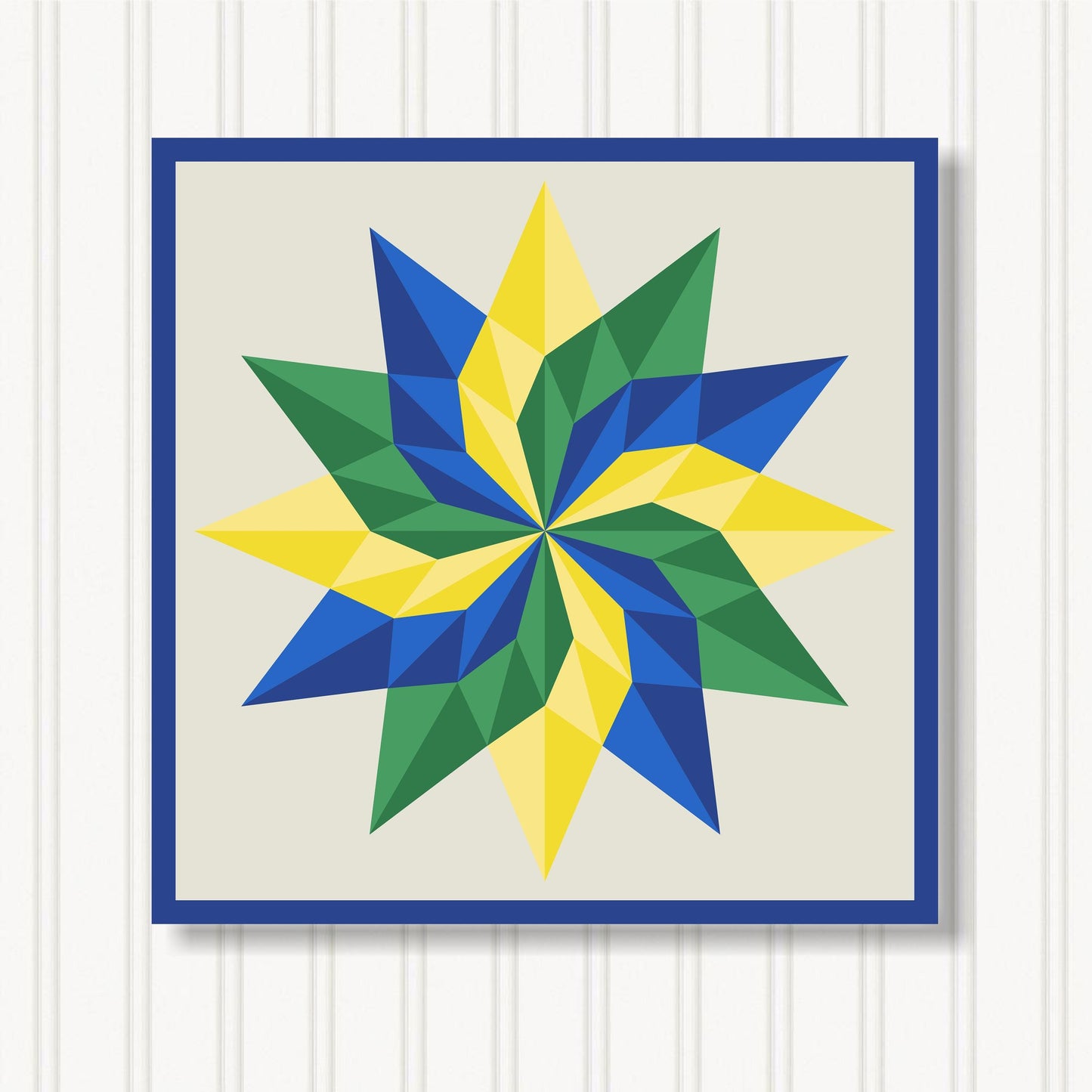 Barn Quilt Wall Art, 8 Sizes, Outdoor & Indoor Square Block, Home Decor Accent, BQ072-16