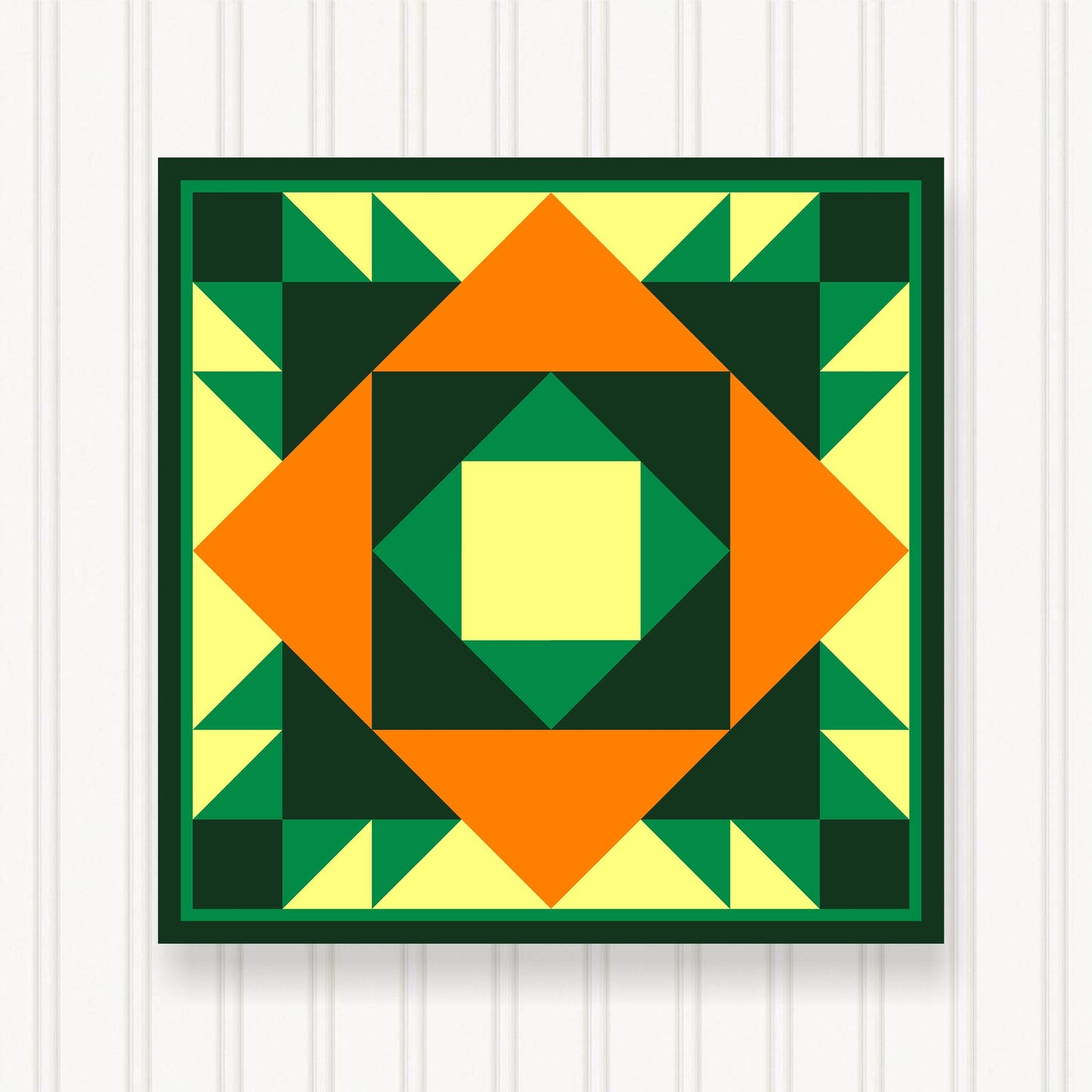 Barn Quilt Wall Art, 8 Sizes, Outdoor & Indoor Square Block, Home Decor Accent, BQ129-03