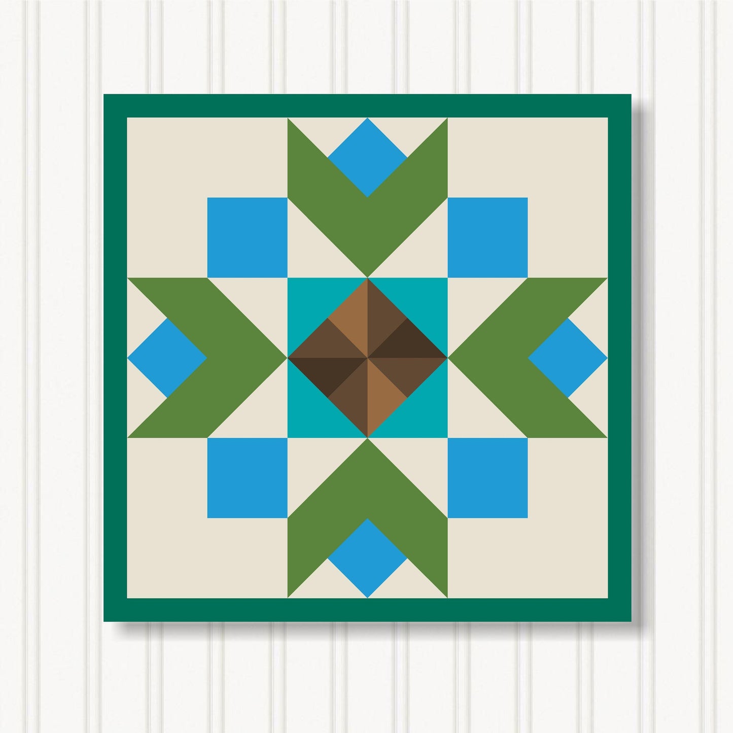 Barn Quilt Wall Art, 8 Sizes, Outdoor & Indoor Square Block, Home Decor Accent, BQ130-14