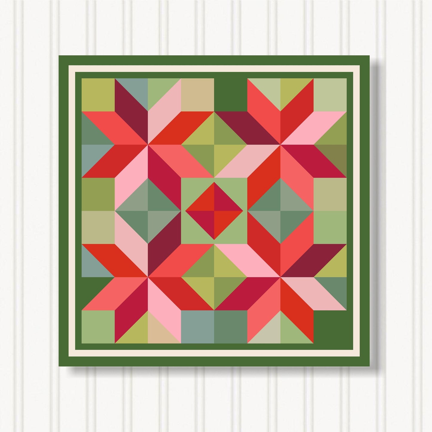 Barn Quilt Wall Art, 8 Sizes, Outdoor & Indoor Square Block, Home Decor Accent, BQ033-21