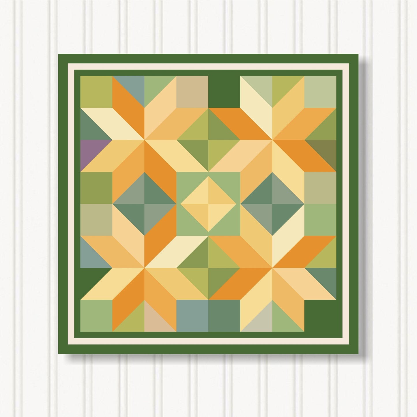 Barn Quilt Wall Art, 8 Sizes, Outdoor & Indoor Square Block, Home Decor Accent, BQ033-08