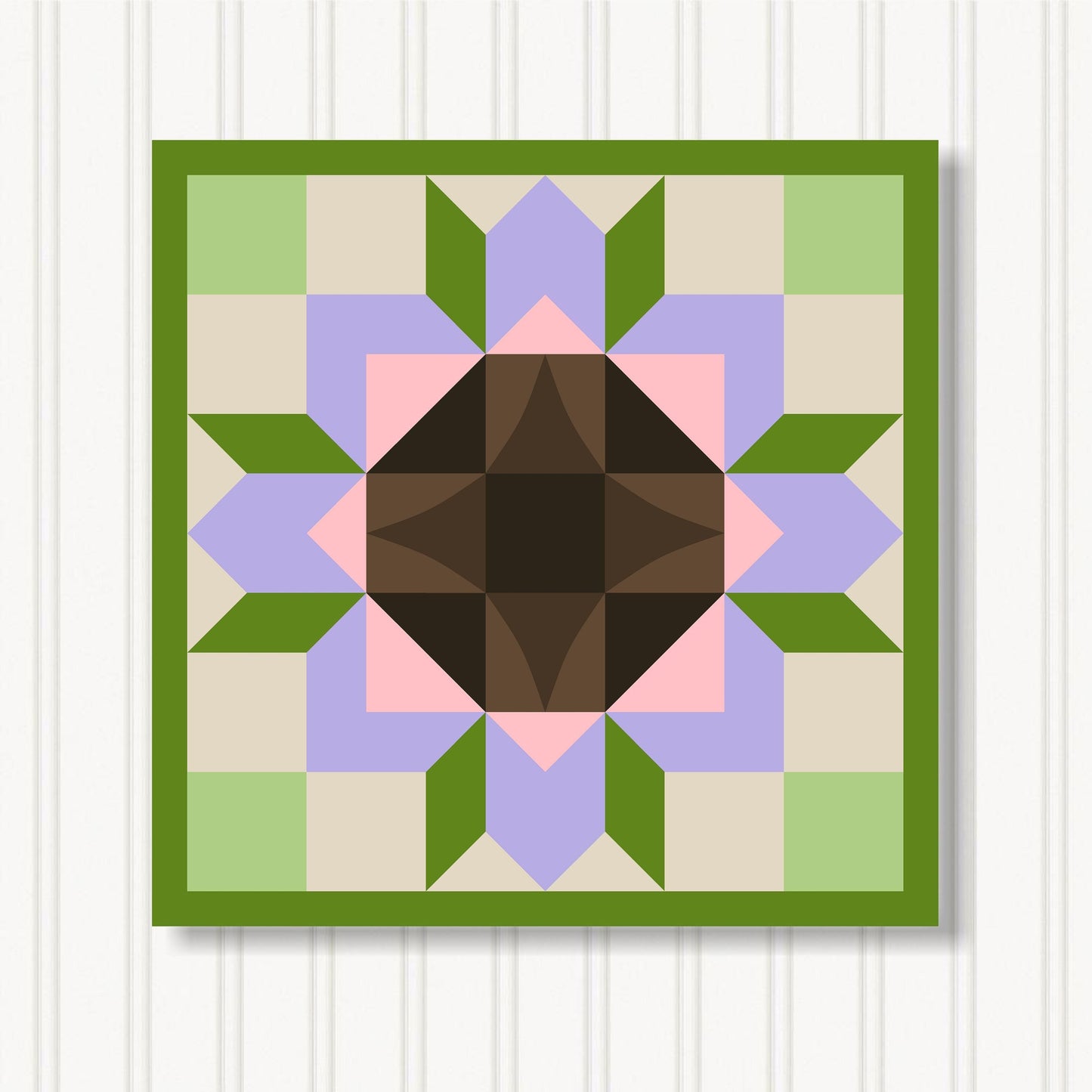 Barn Quilt Wall Art, 8 Sizes, Outdoor & Indoor Square Block, Home Decor Accent, BQ051-24