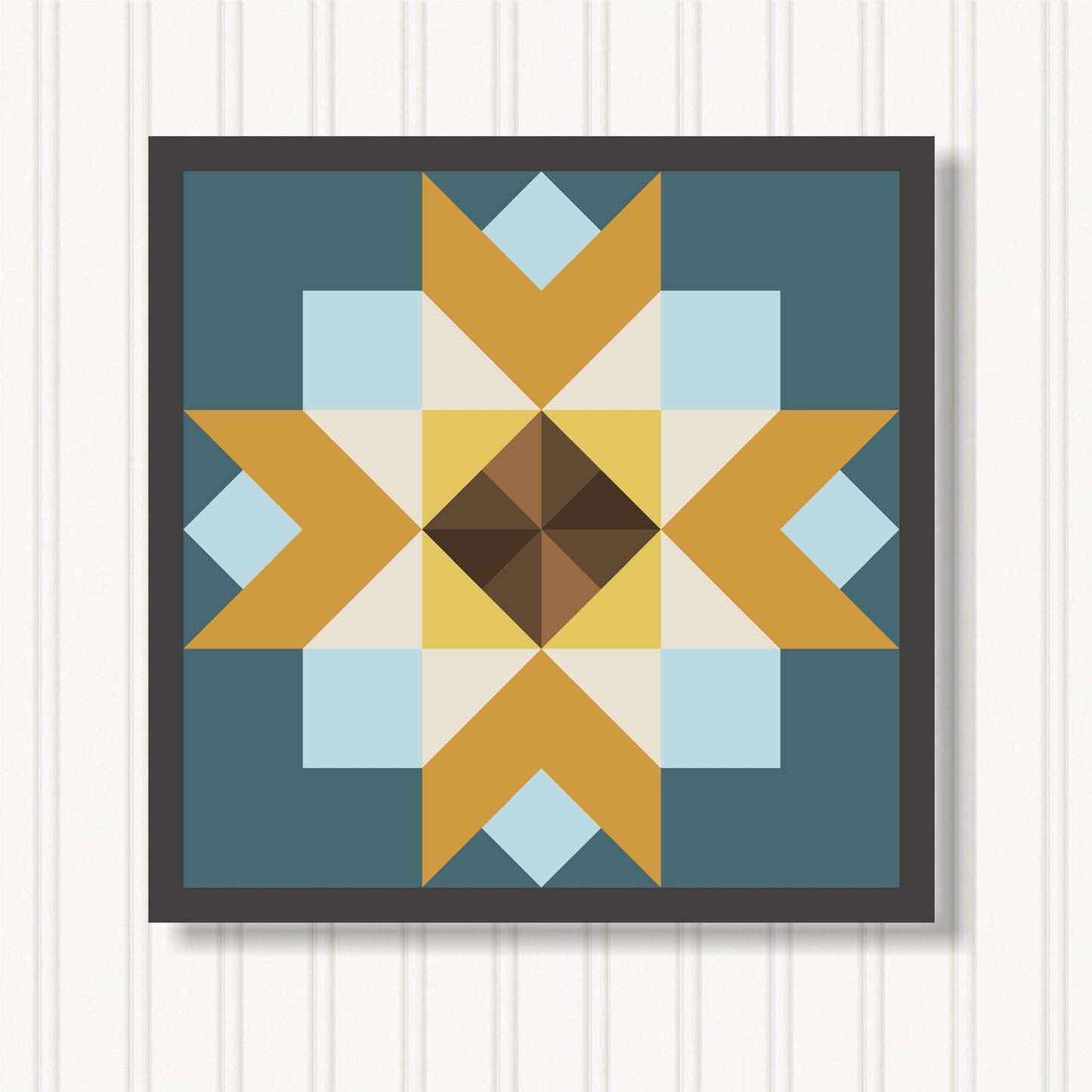 Barn Quilt Wall Art, 8 Sizes, Outdoor & Indoor Square Block, Home Decor Accent, BQ130-01
